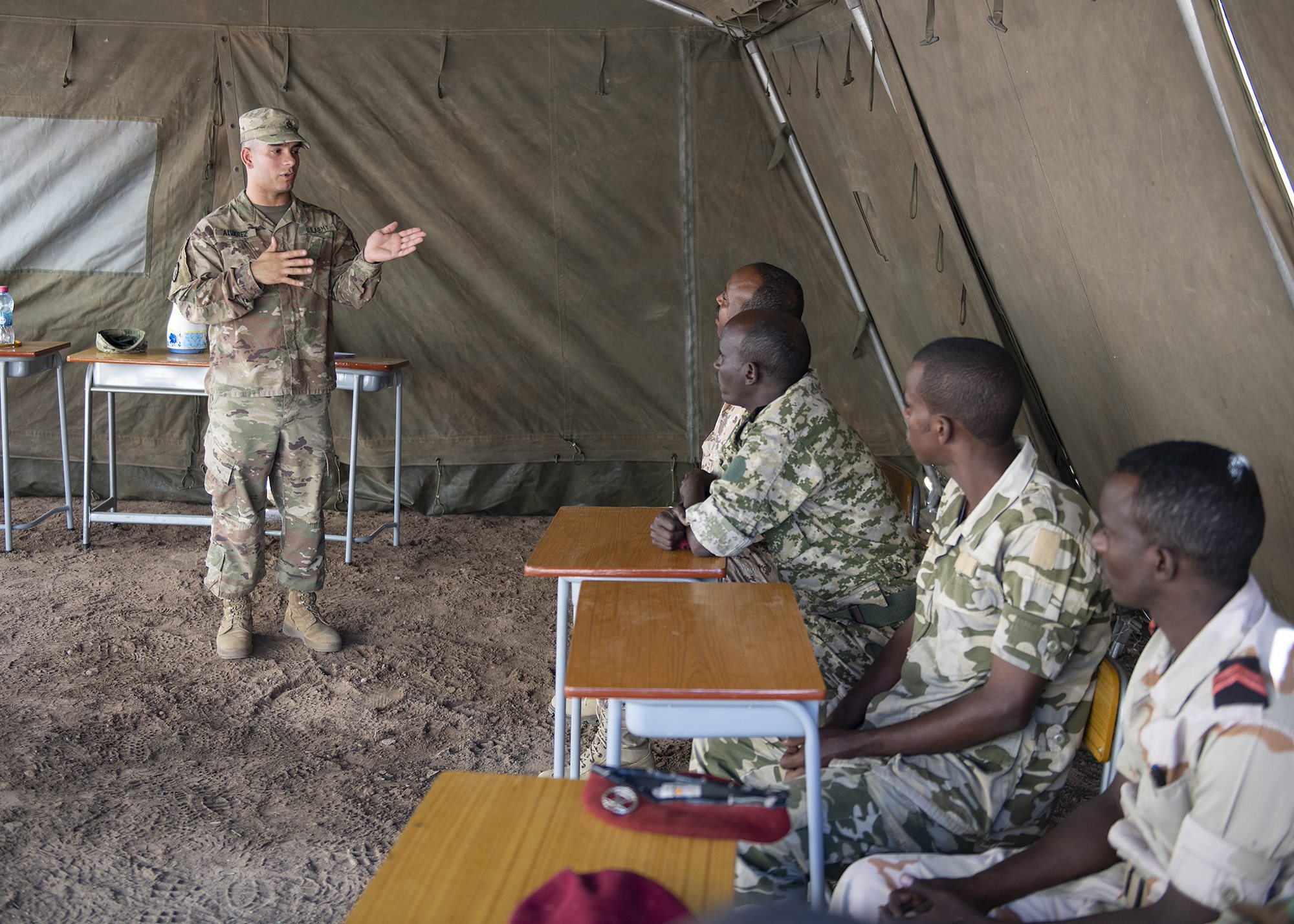 Africa Data Sharing Network information exchange prepares Djiboutian soldiers for deployment to Somalia