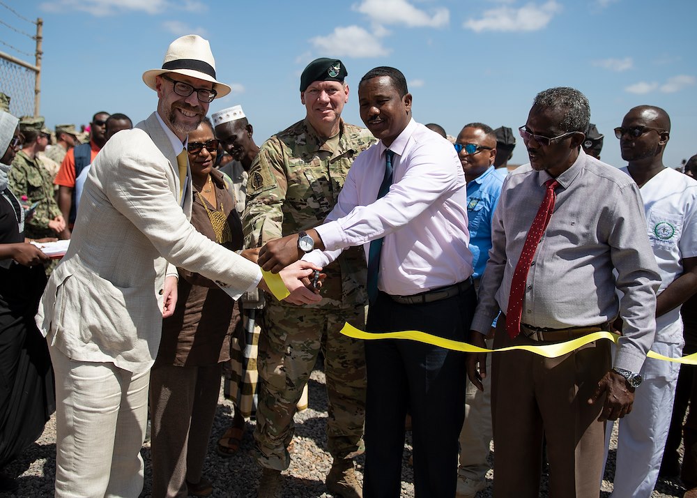 U.S. Navy Seabees turnover Ali Oune Medical Clinic to Djiboutian officials