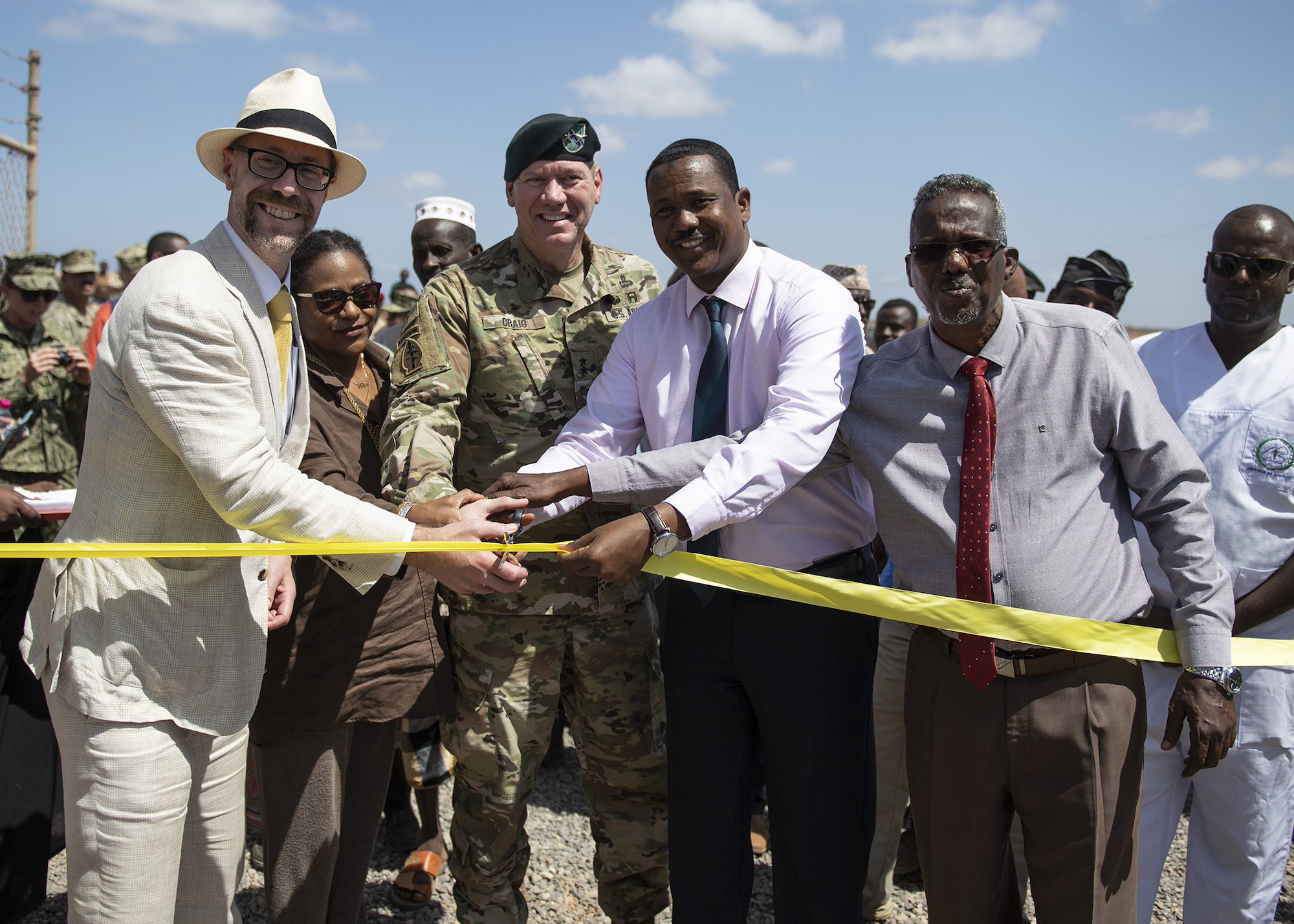 U.S. Navy Seabees turnover Ali Oune Medical Clinic to Djiboutian officials