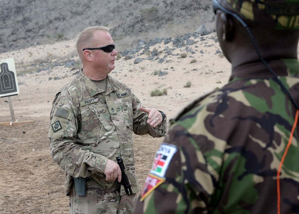 CJTF-HOA staff share weapons techniques