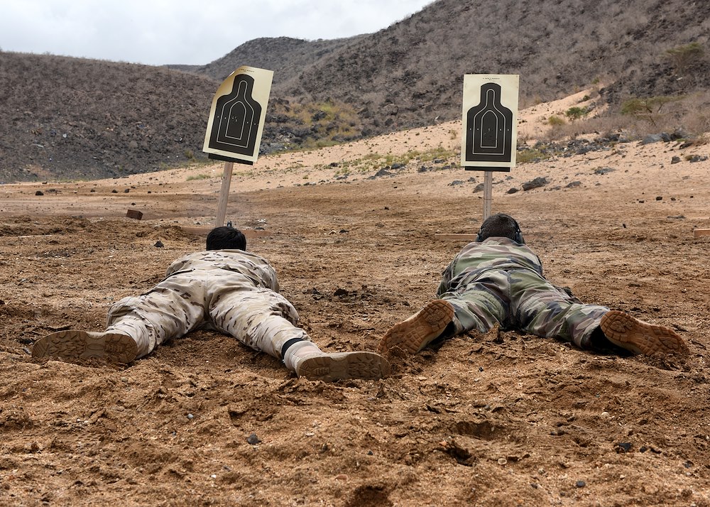 CJTF-HOA staff share weapons techniques