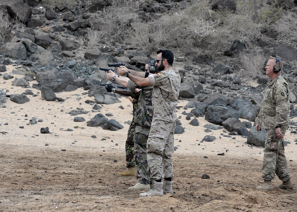CJTF-HOA staff share weapons techniques