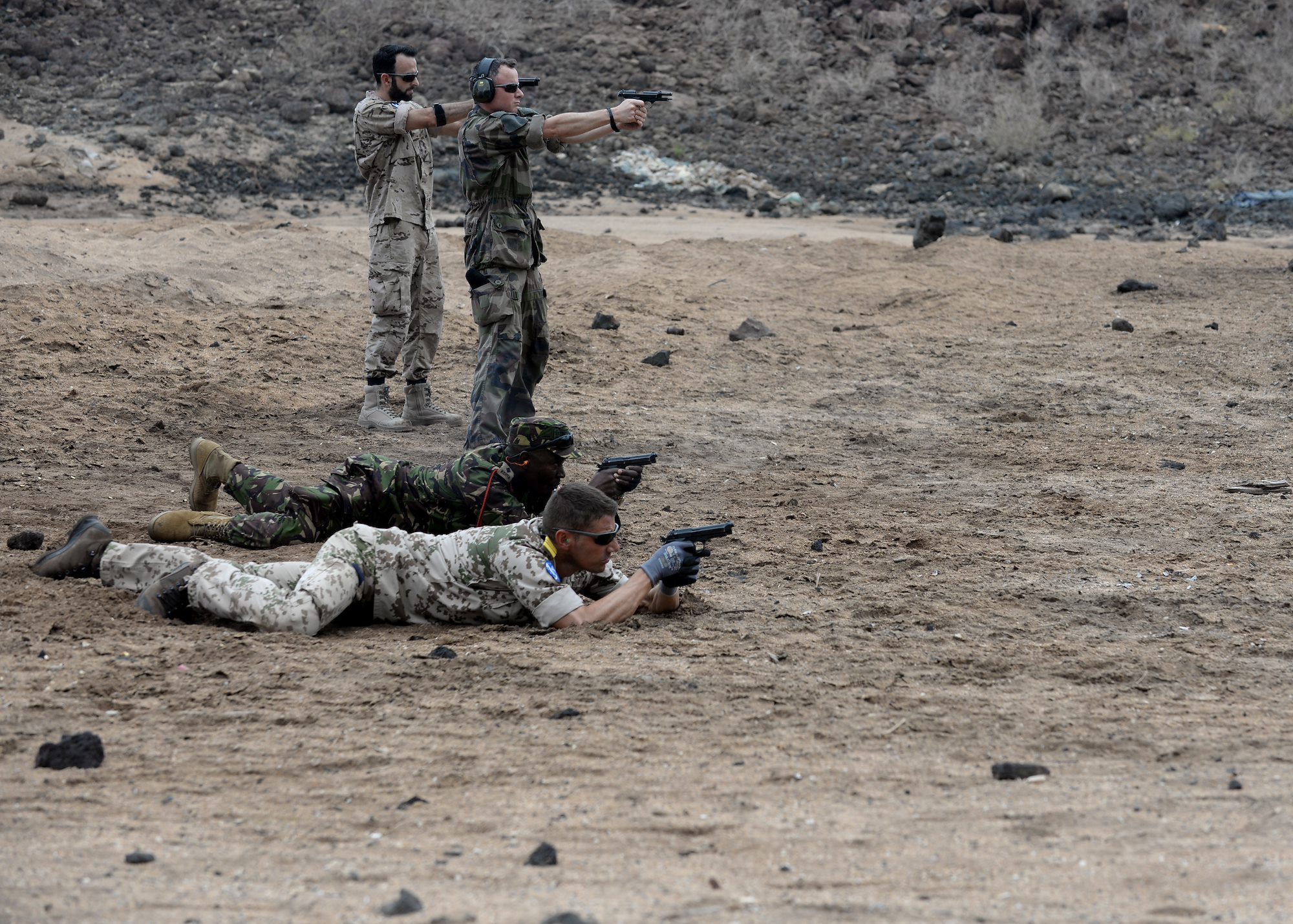 CJTF-HOA staff share weapons techniques