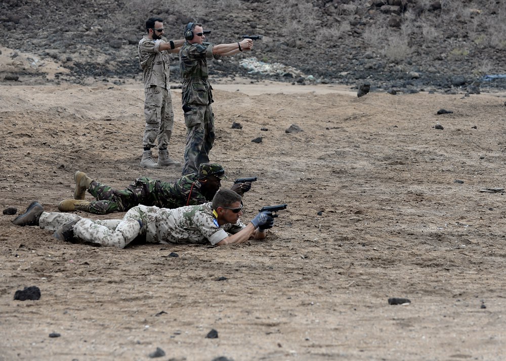 CJTF-HOA staff share weapons techniques