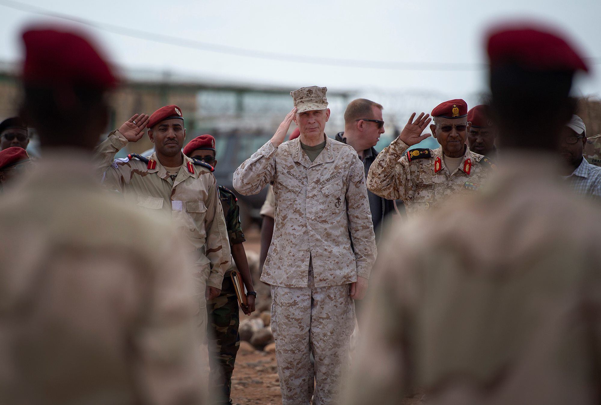 AFRICOM commander, Djiboutian CHOD observe Rapid Intervention Battalion 