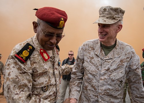 AFRICOM commander, Djiboutian CHOD observe Rapid Intervention Battalion 
