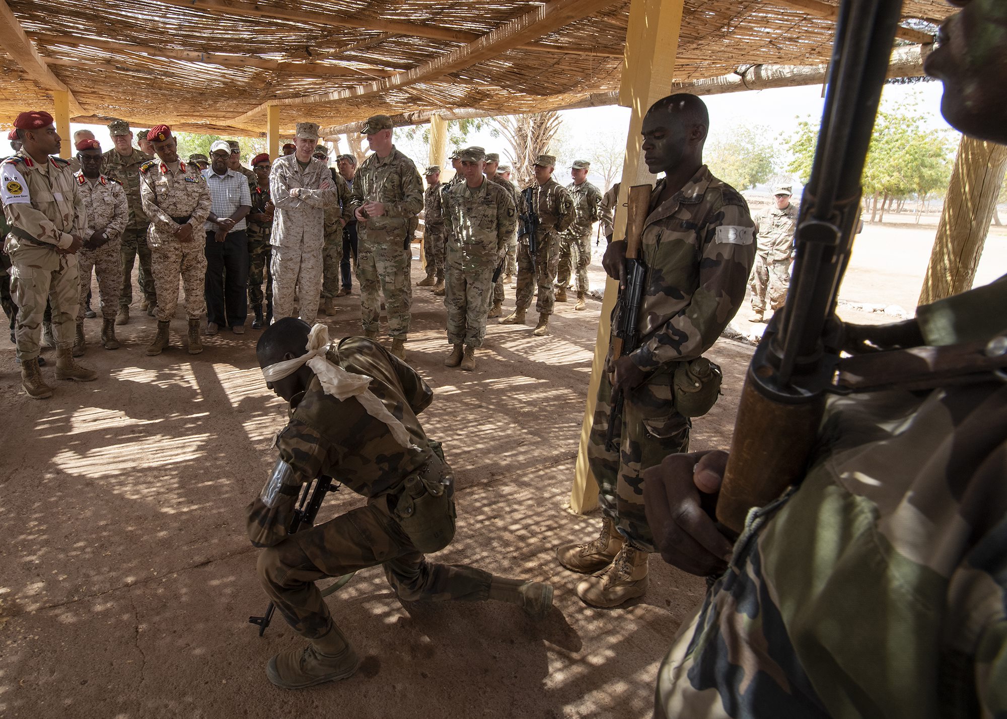 AFRICOM commander, Djiboutian CHOD observe Rapid Intervention Battalion 