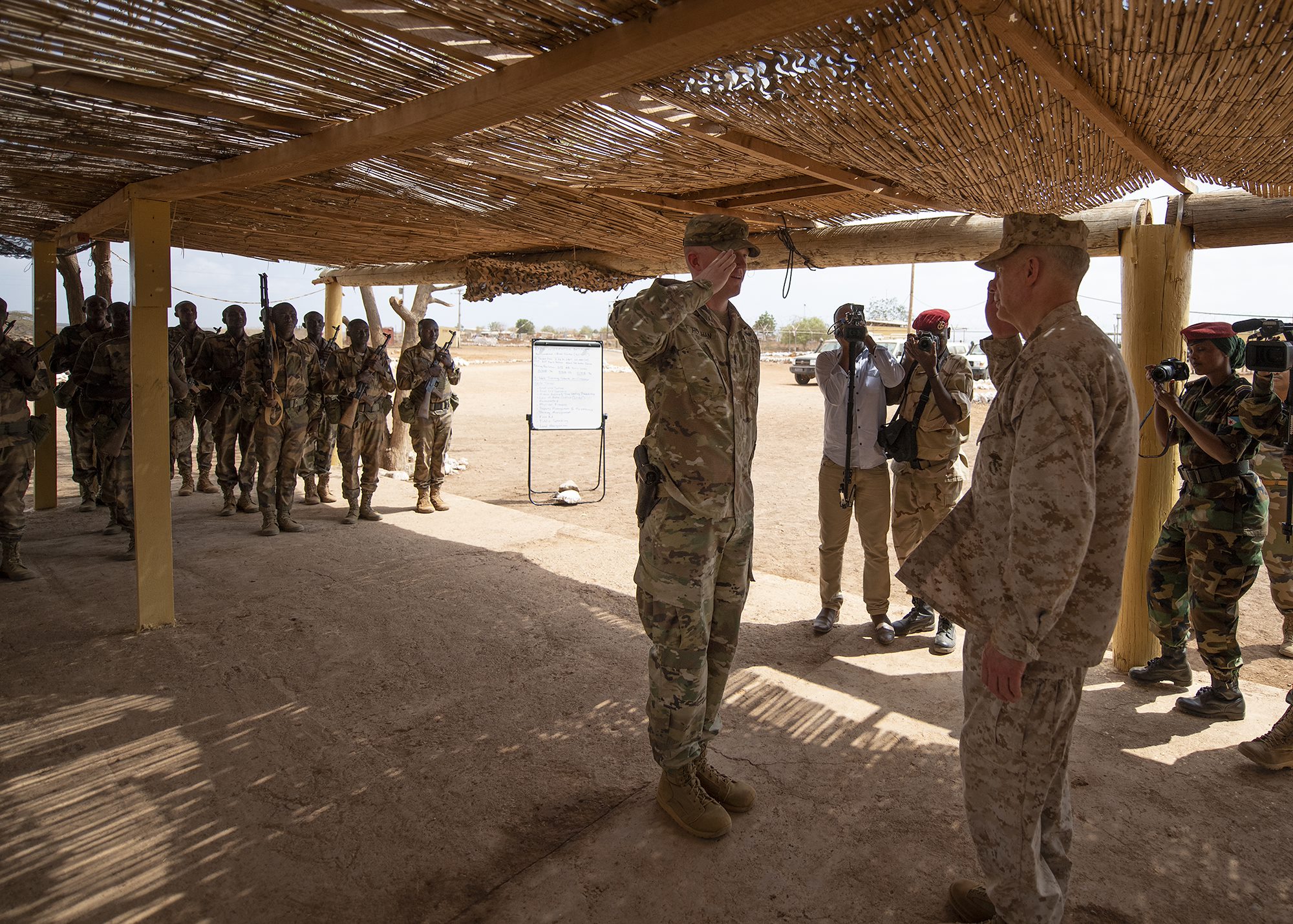 AFRICOM commander, Djiboutian CHOD observe Rapid Intervention Battalion 