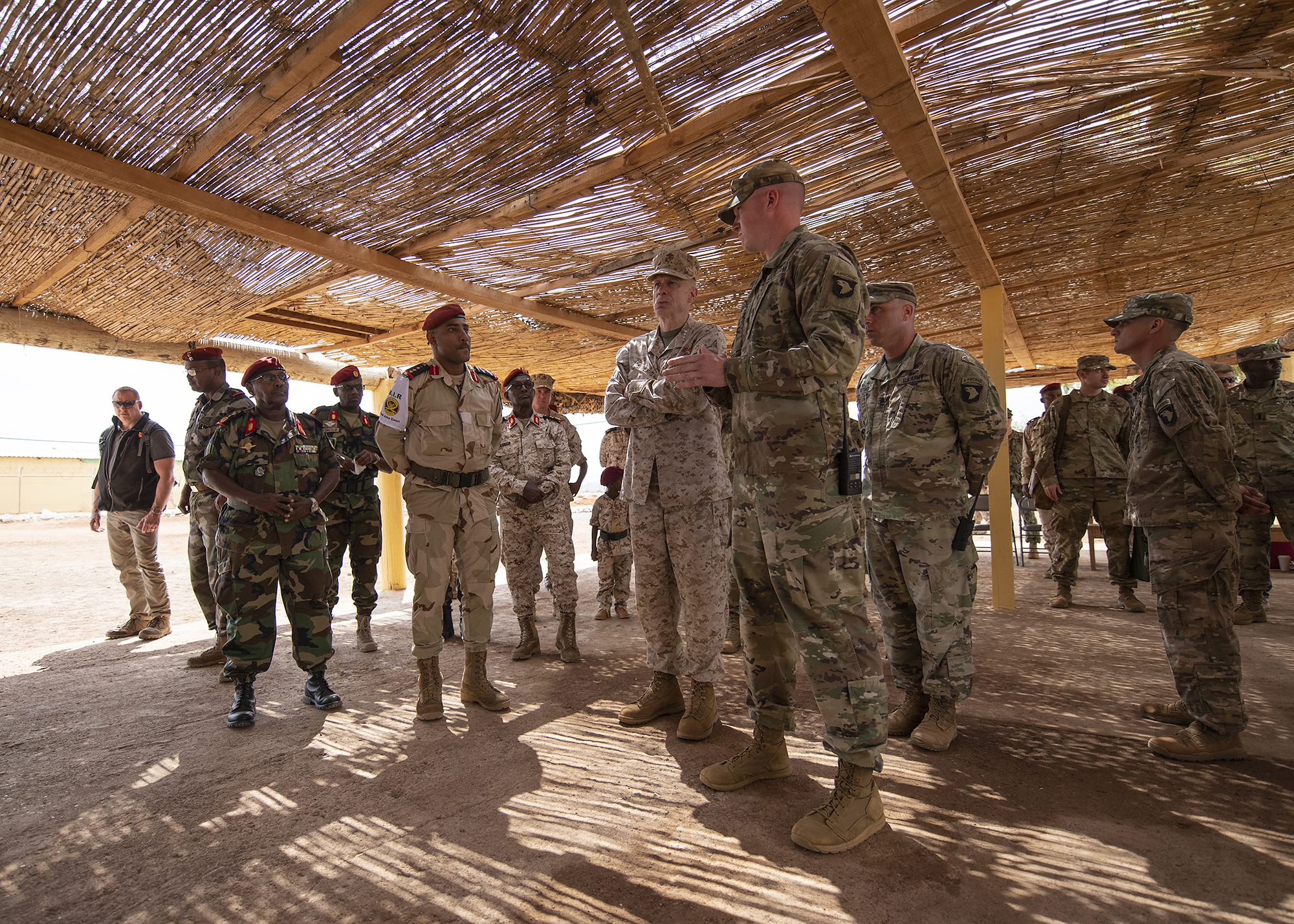 AFRICOM commander, Djiboutian CHOD observe Rapid Intervention Battalion 