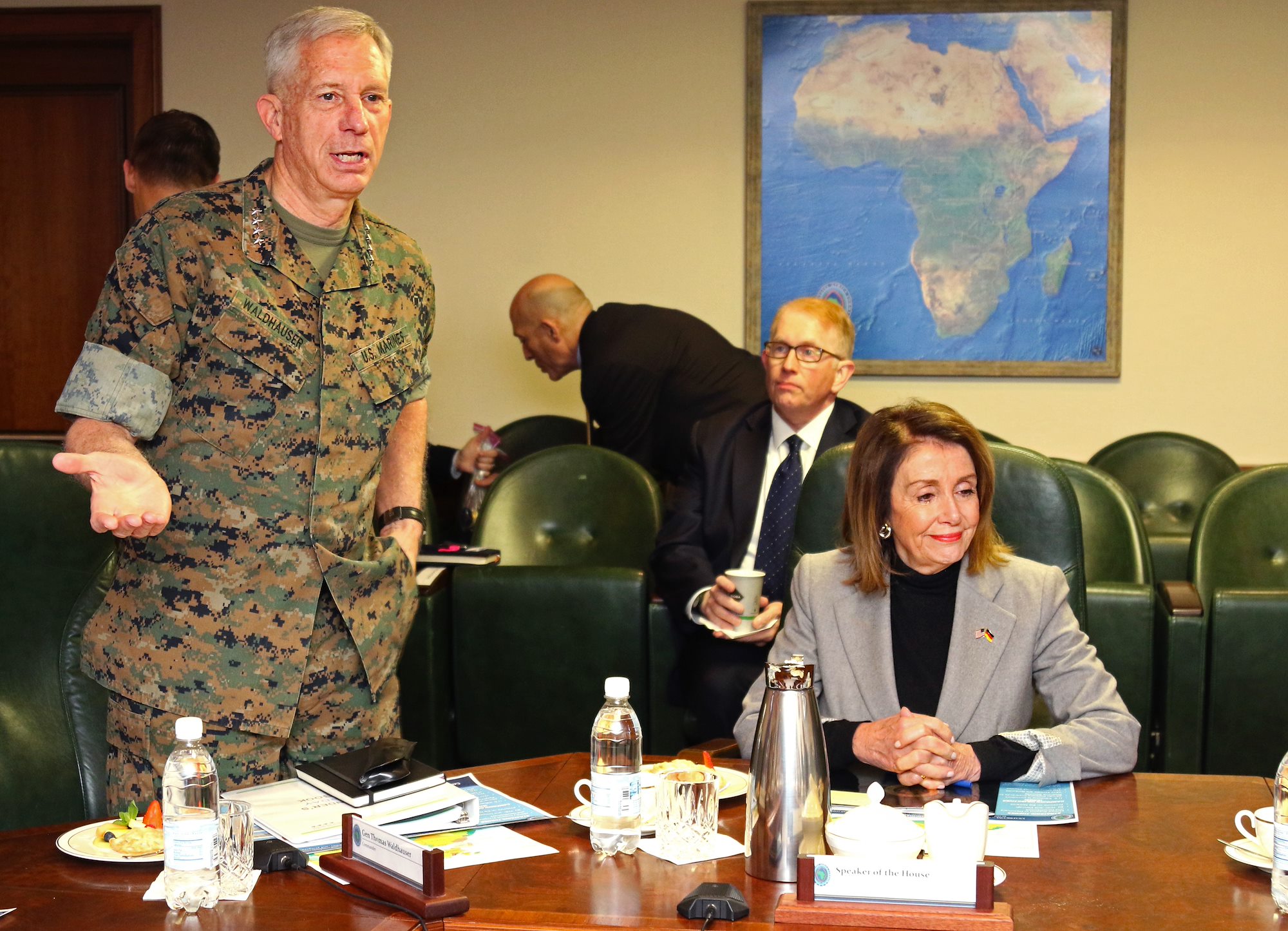 Speaker of the House Pelosi visits U.S. Africa Command