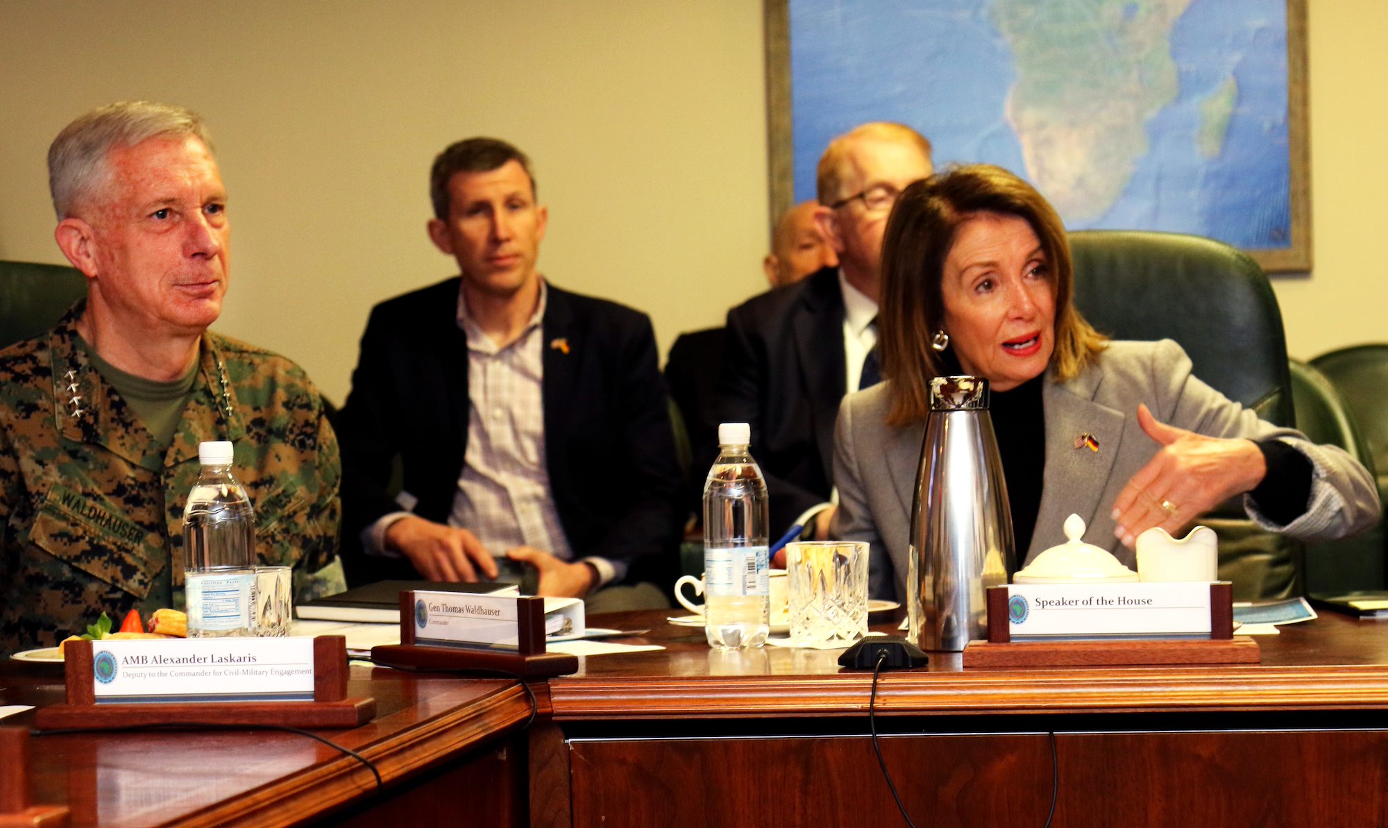 Speaker of the House Pelosi visits U.S. Africa Command