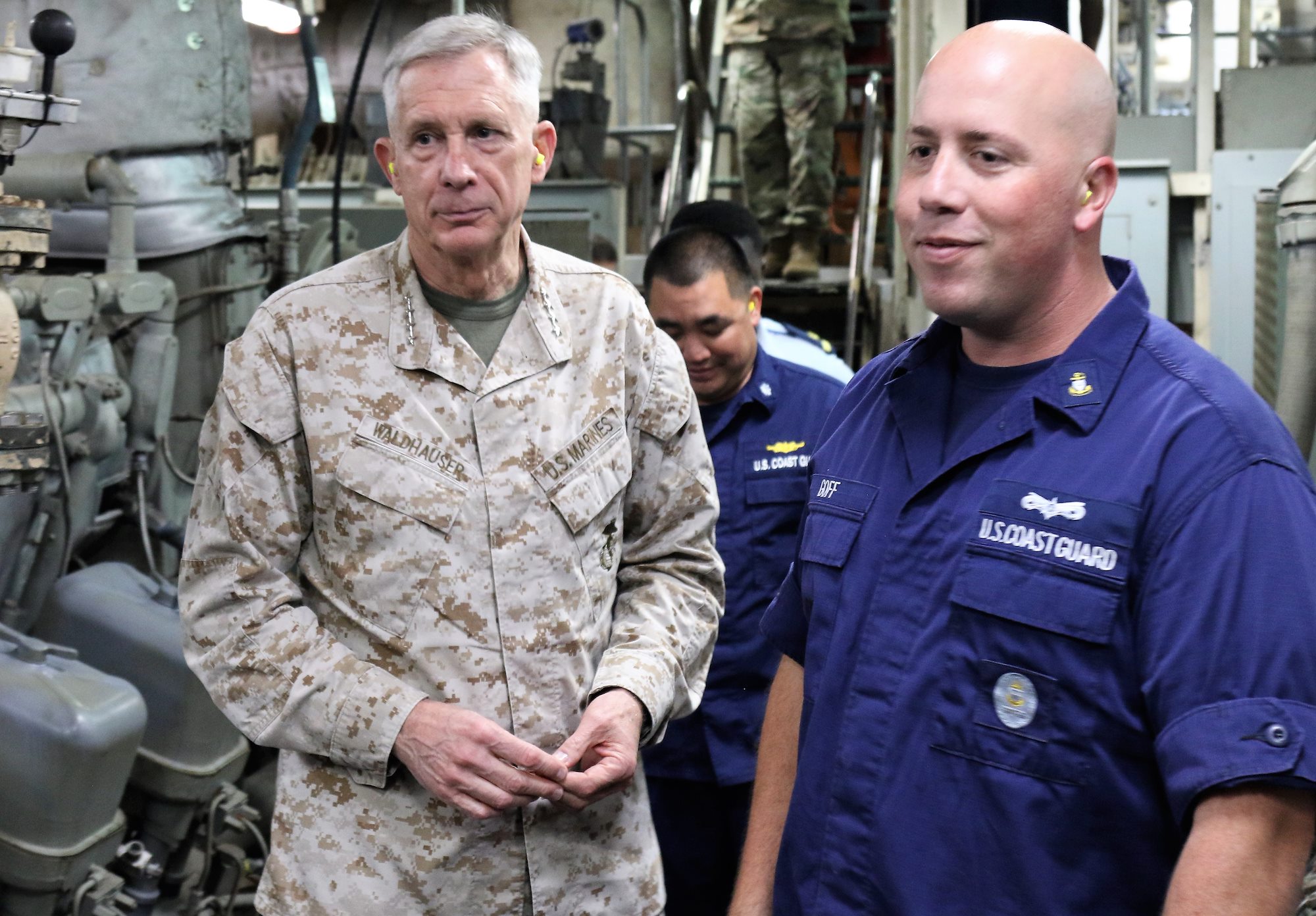 AFRICOM commander visits USCGC Thetis; thanks crew