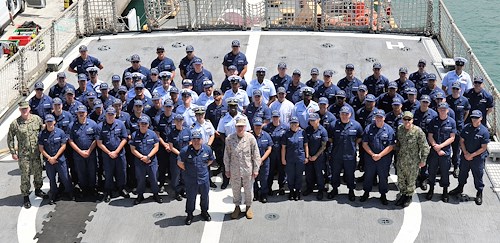 AFRICOM commander visits USCGC Thetis; thanks crew