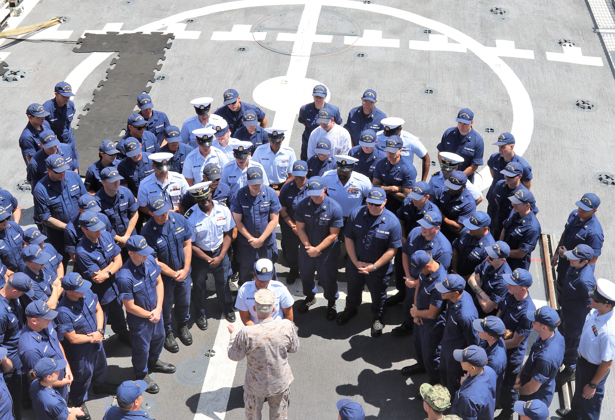 AFRICOM commander visits USCGC Thetis; thanks crew
