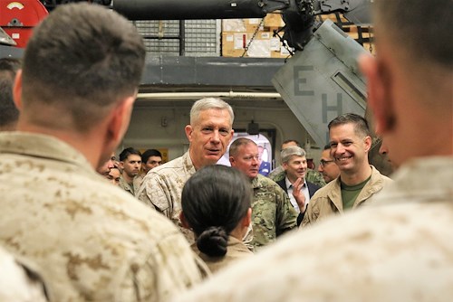 AFRICOM commander visits USS Arlington