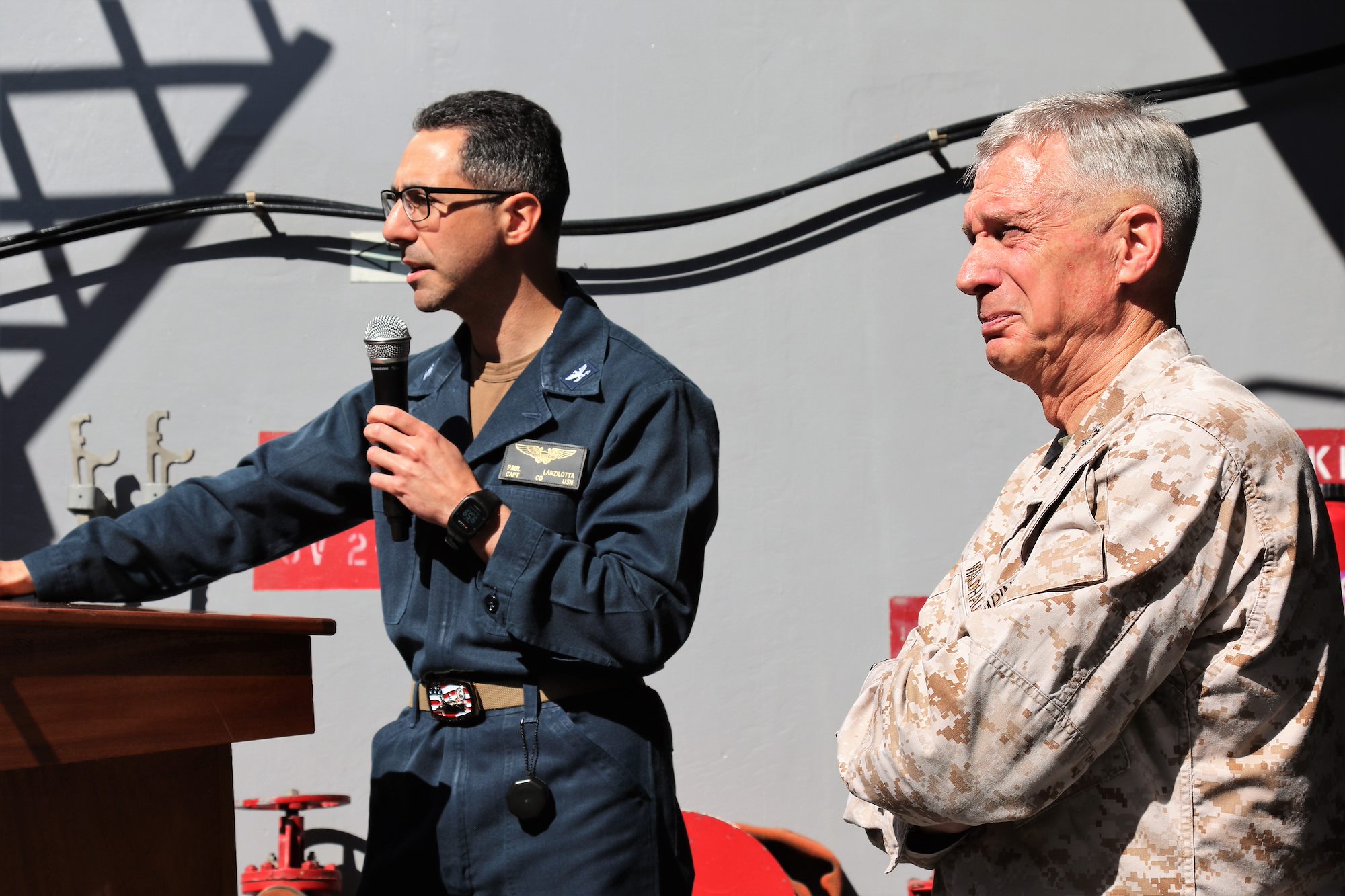 AFRICOM commander visits USS Arlington