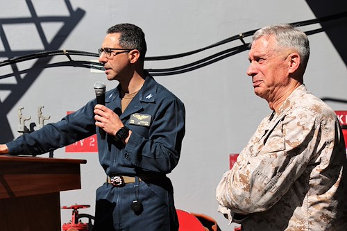 AFRICOM commander visits USS Arlington