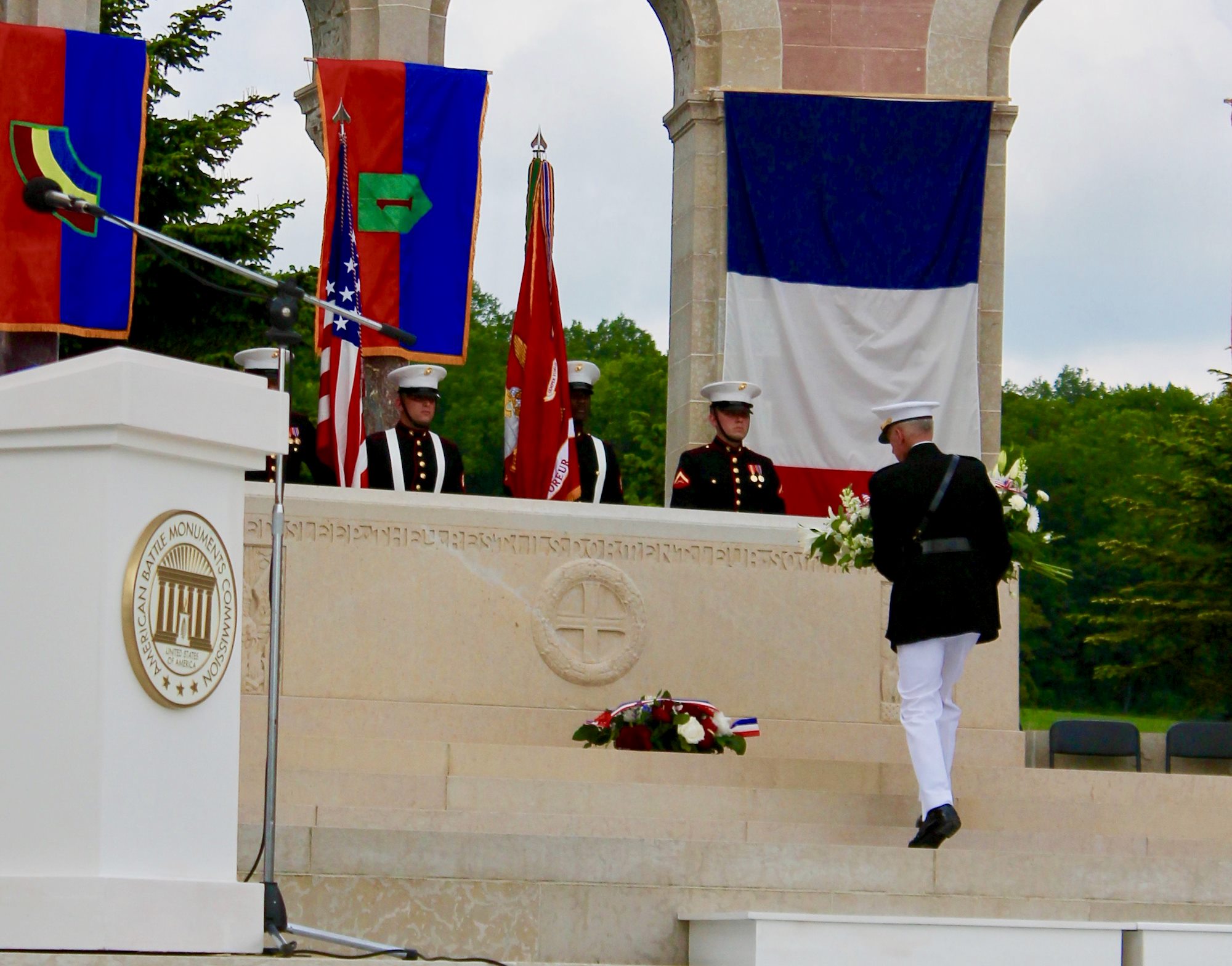 AFRICOM Commander Lays Wreath at WWI Cemetery