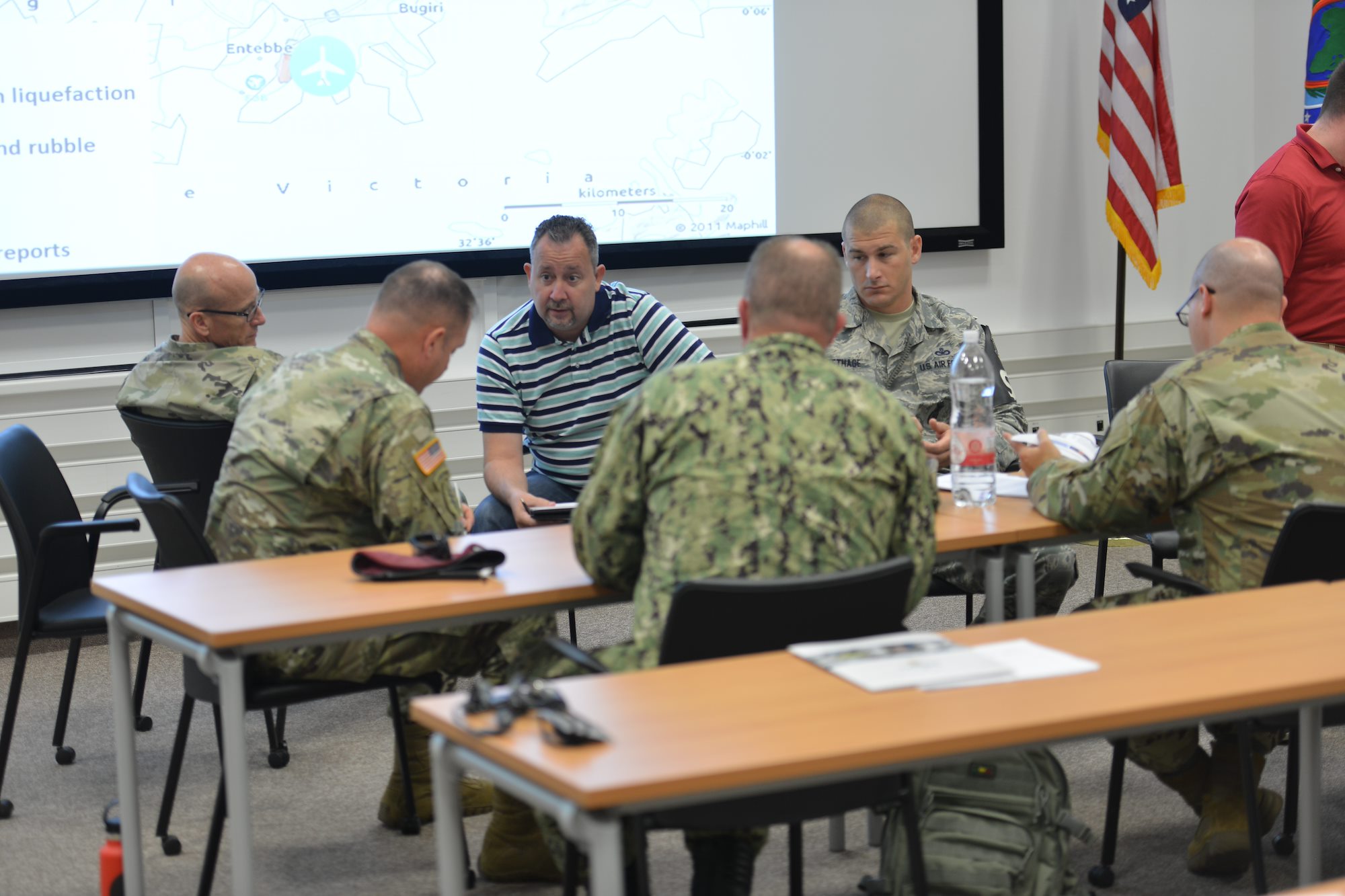 AFRICOM staff receives disaster response training