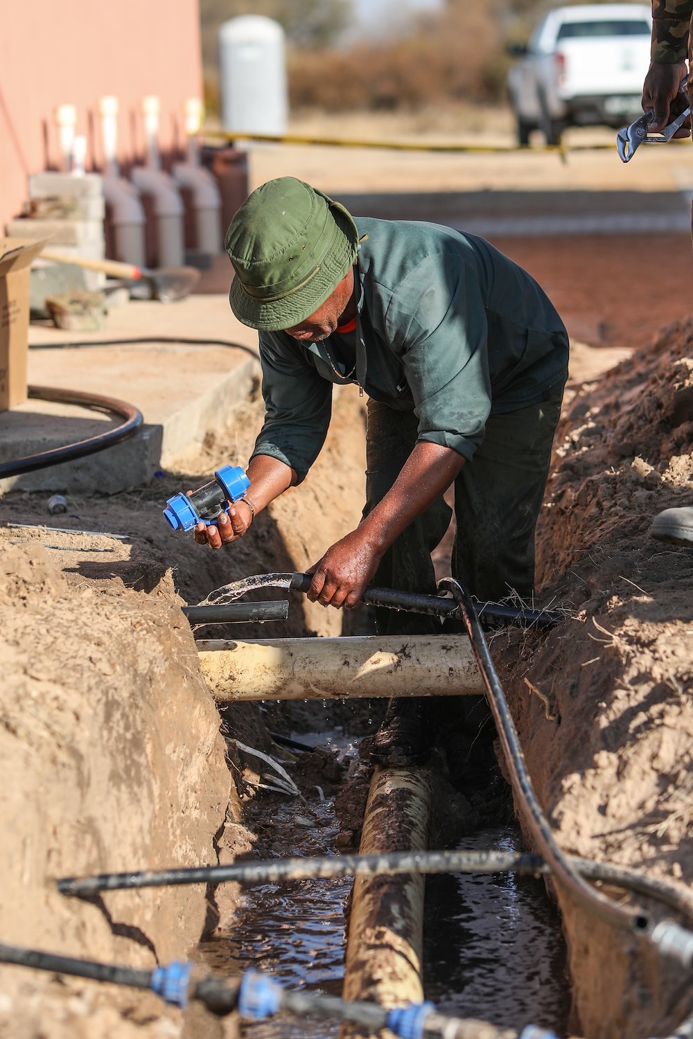 NC Guard Engineers work on Building Projects and Relationships in Botswana