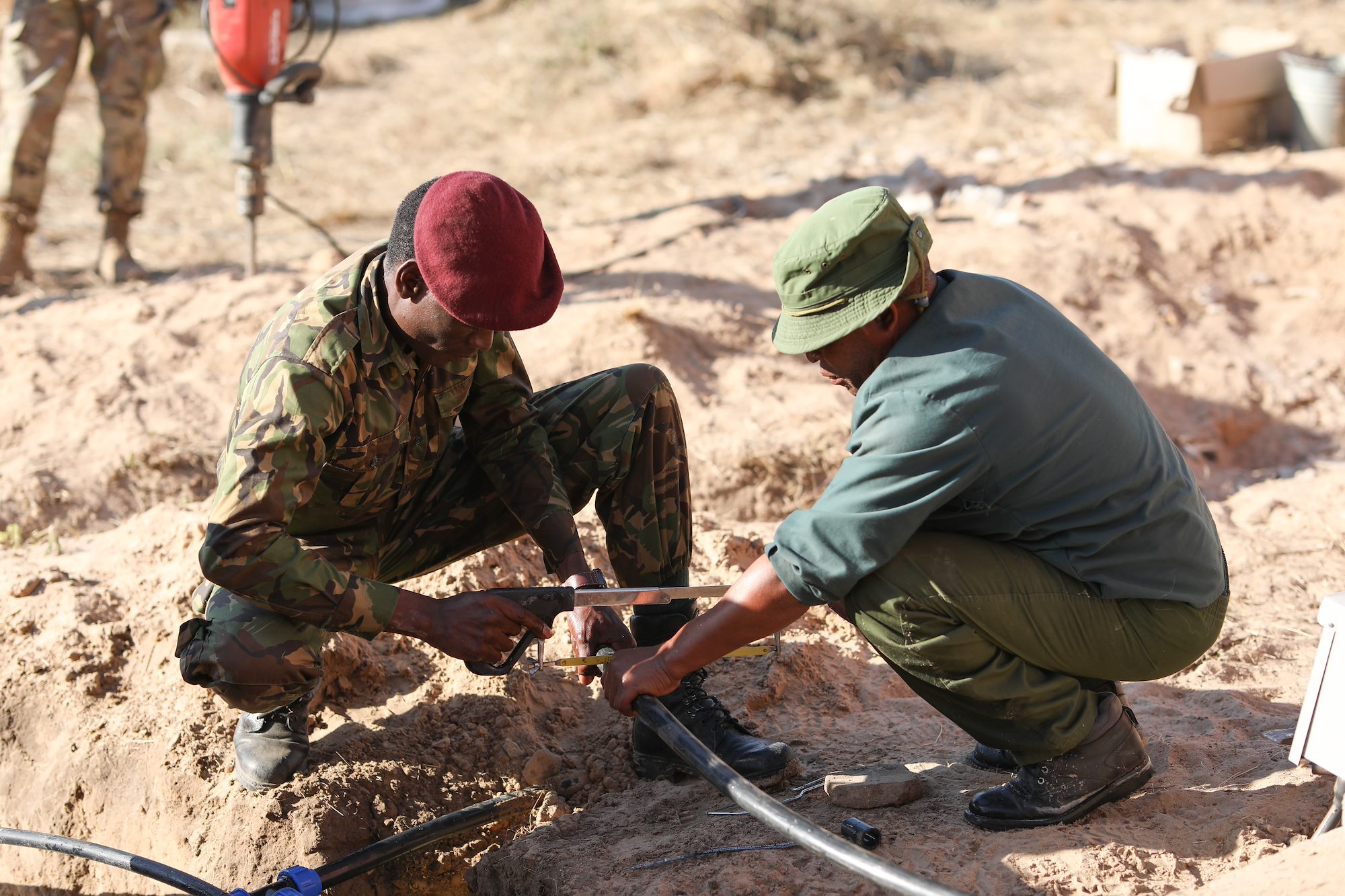 NC Guard Engineers work on Building Projects and Relationships in Botswana