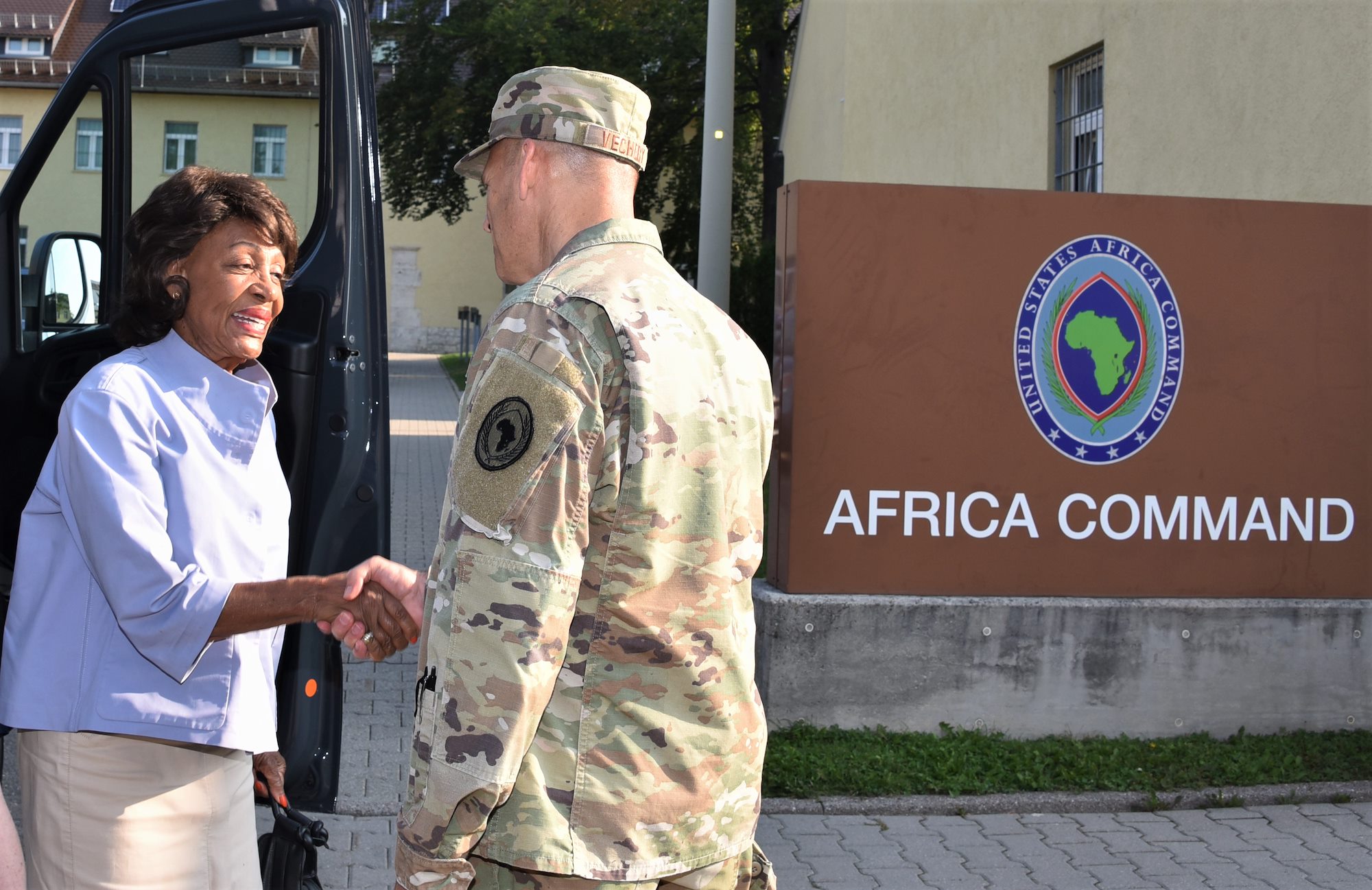 Congresswoman Waters visits U.S. Africa Command