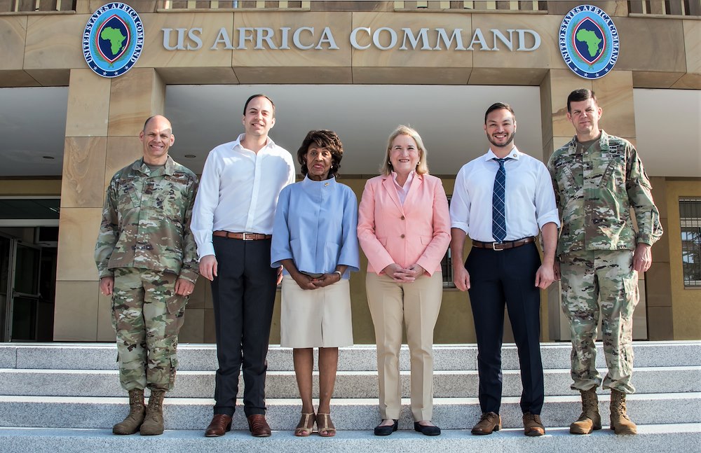 Congresswoman Waters visits U.S. Africa Command