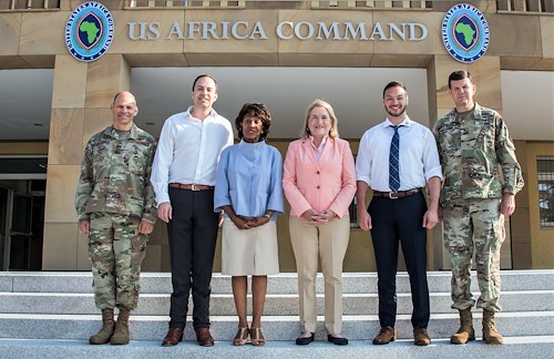 Congresswoman Waters visits U.S. Africa Command