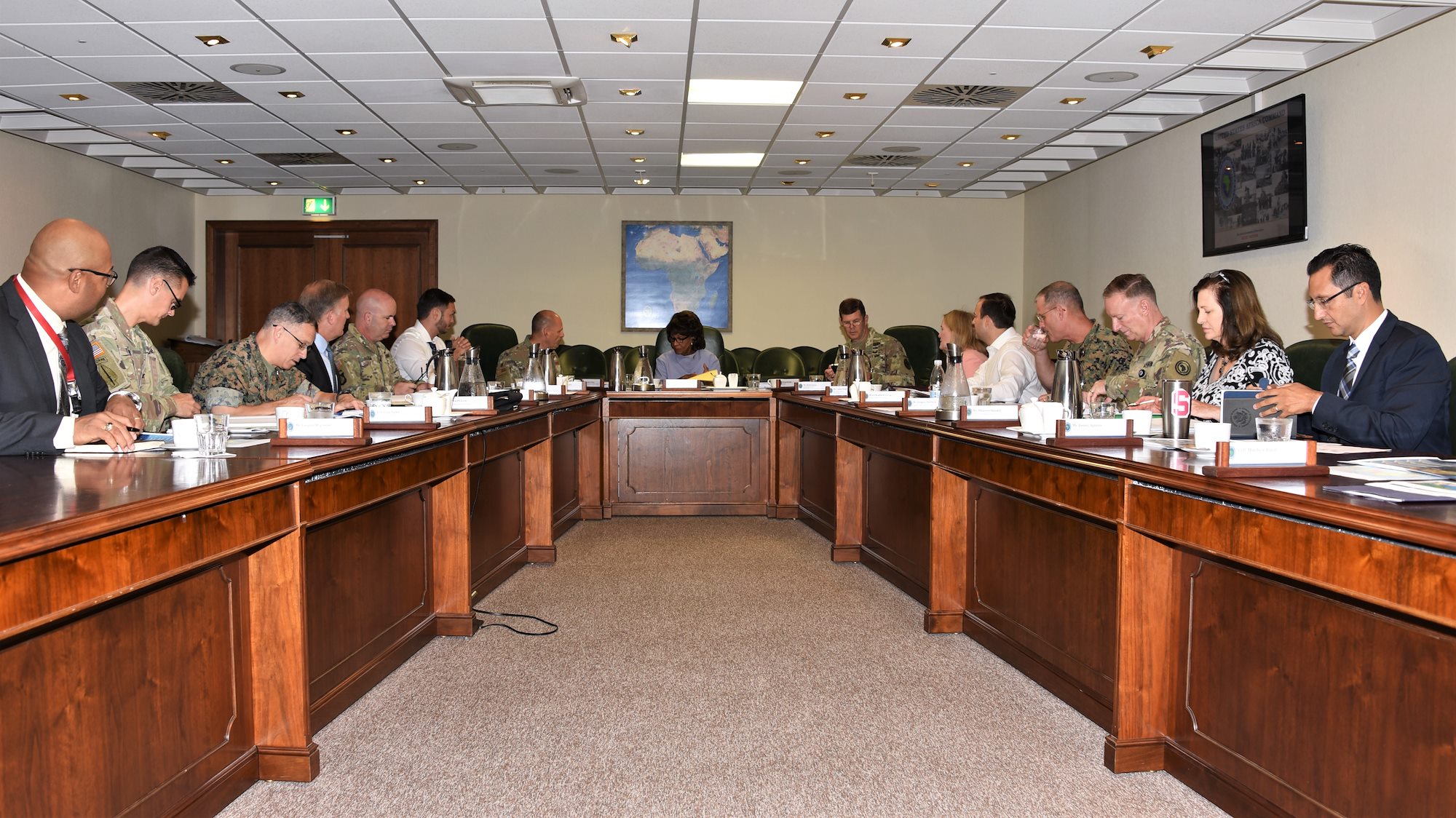 Congresswoman Waters visits U.S. Africa Command