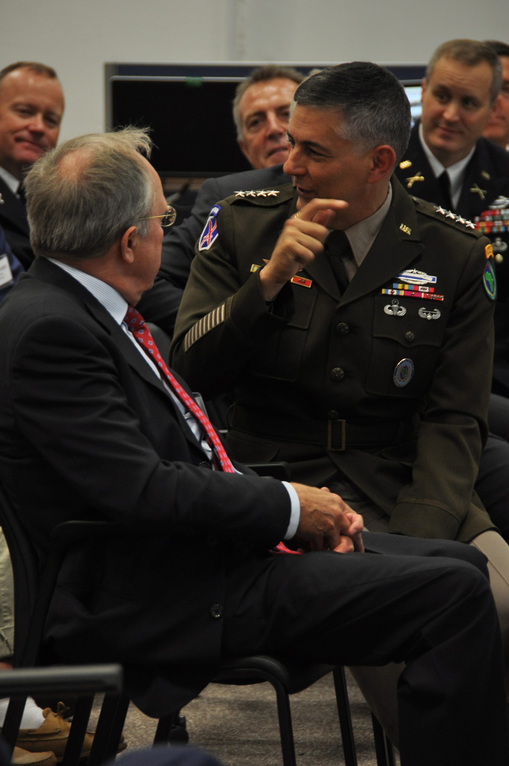 AFRICOM hosts a reception for the American Chamber of Commerce in Germany