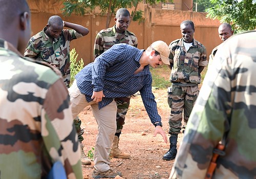 U.S. advisors train with Nigerien forces