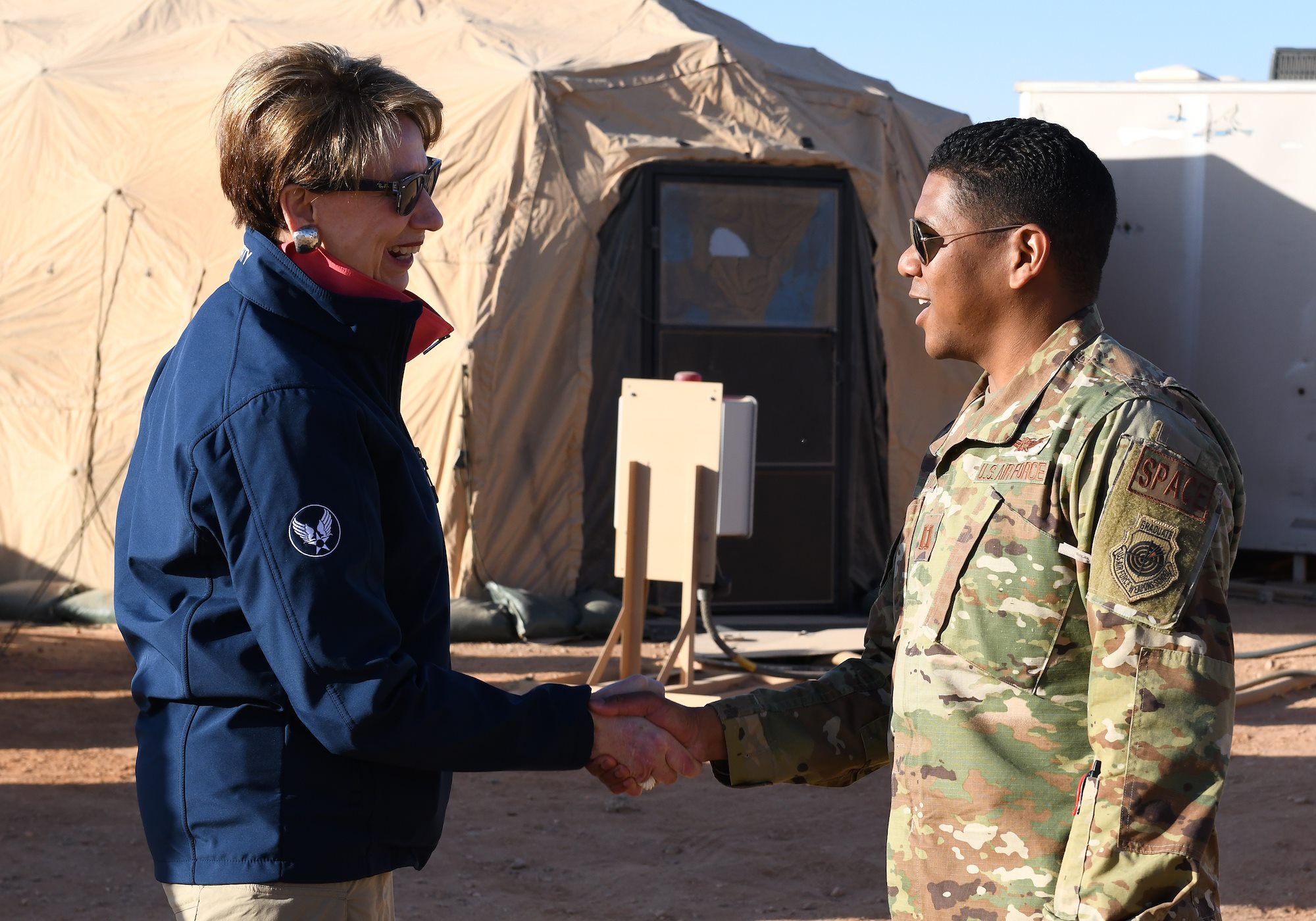 Secretary of the Air Force visits service members at Nigerien Air Base 201