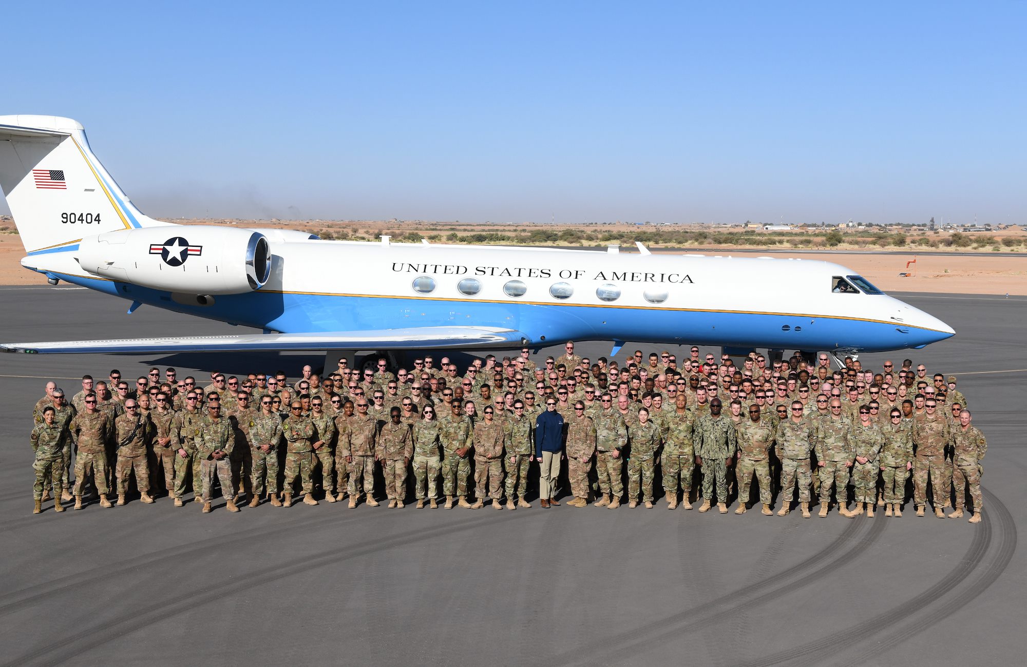 Secretary of the Air Force visits service members at Nigerien Air Base 201
