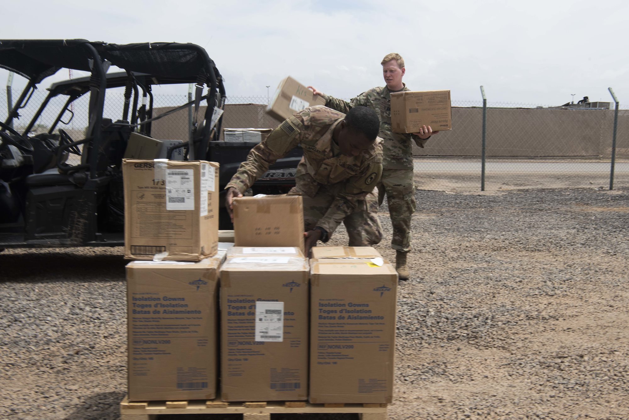 Medical logistics team distributes PPE in fight against COVID-19