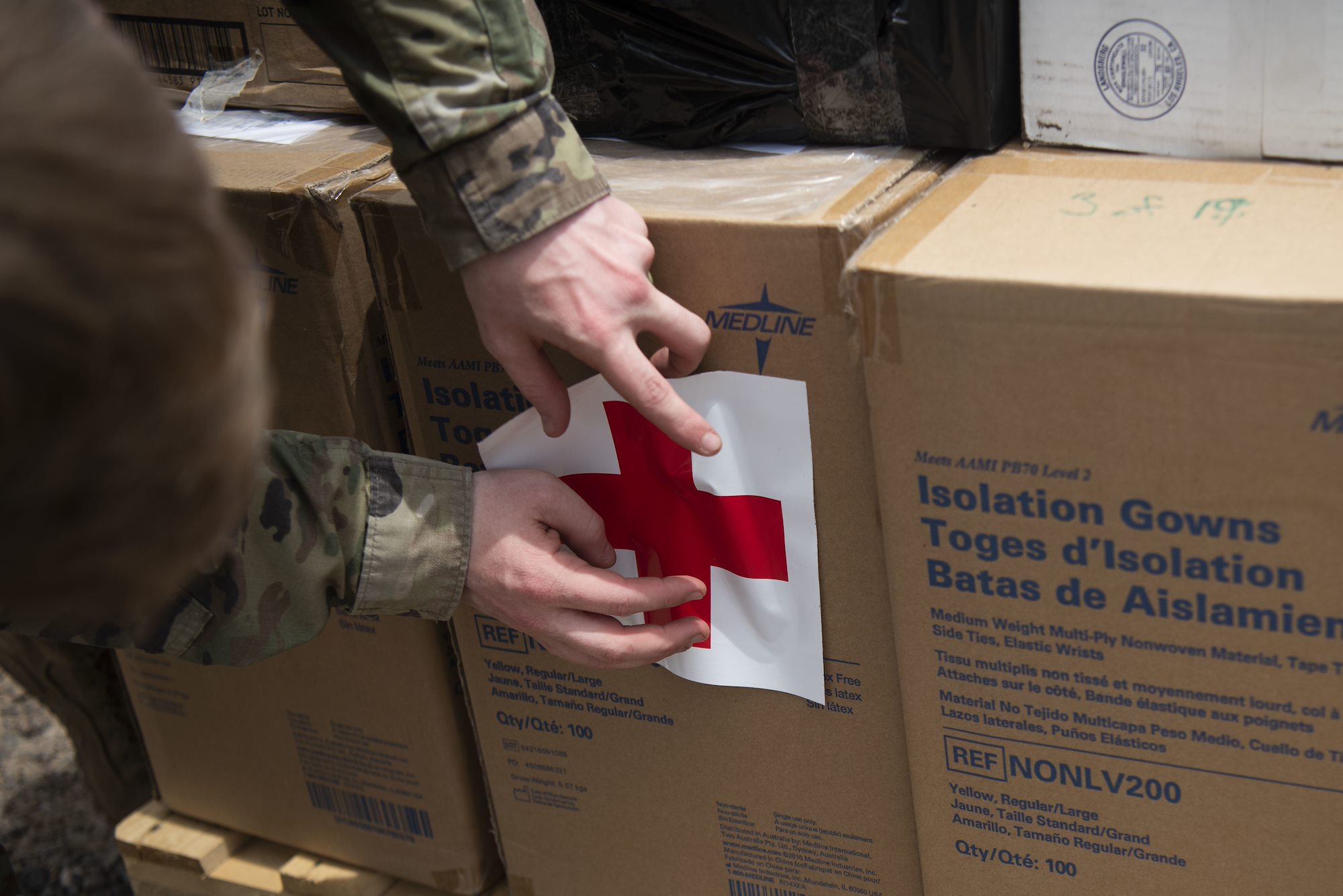 Medical logistics team distributes PPE in fight against COVID-19