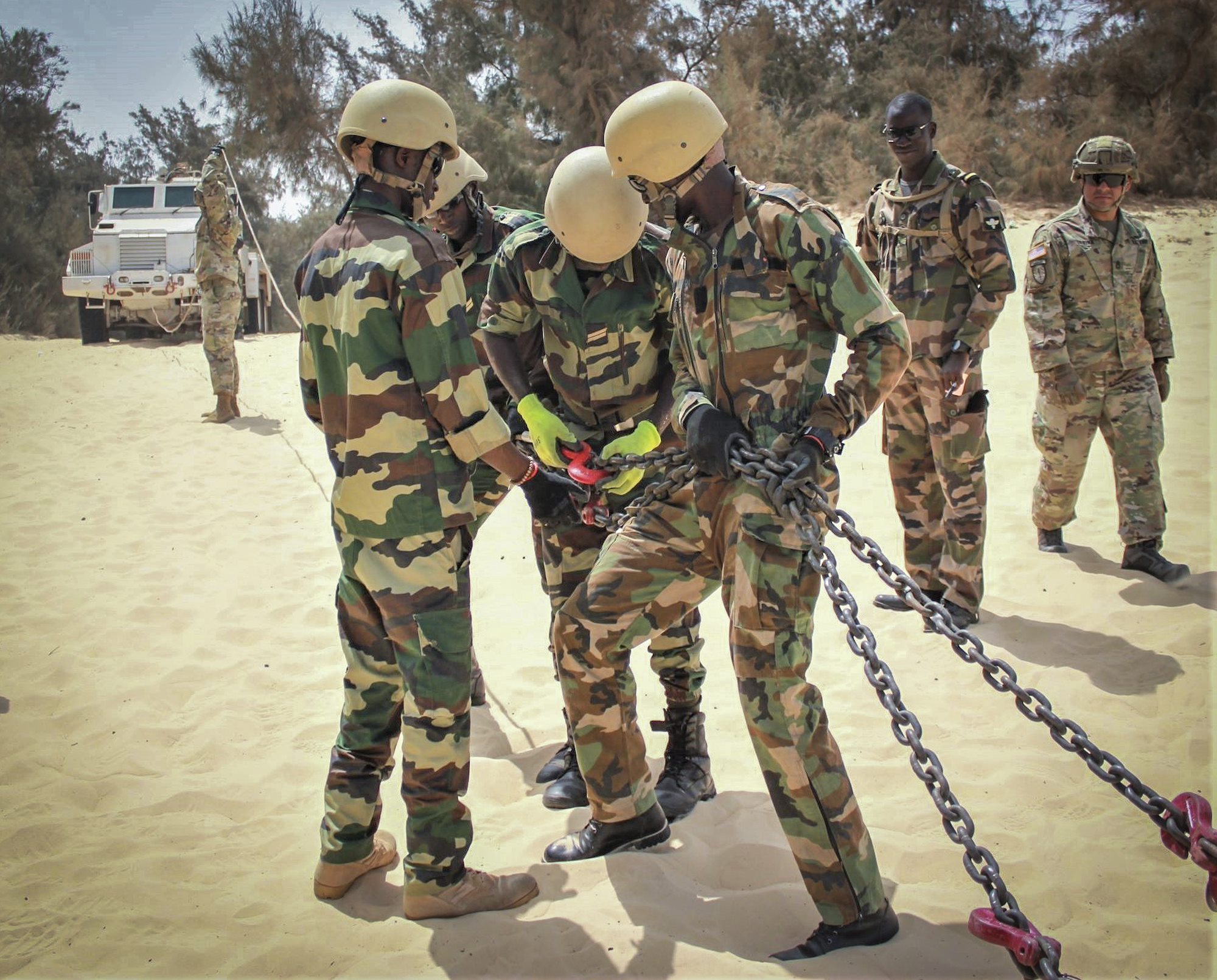 1st SFAB begins advising mission with vehicle maintenance training in Senegal