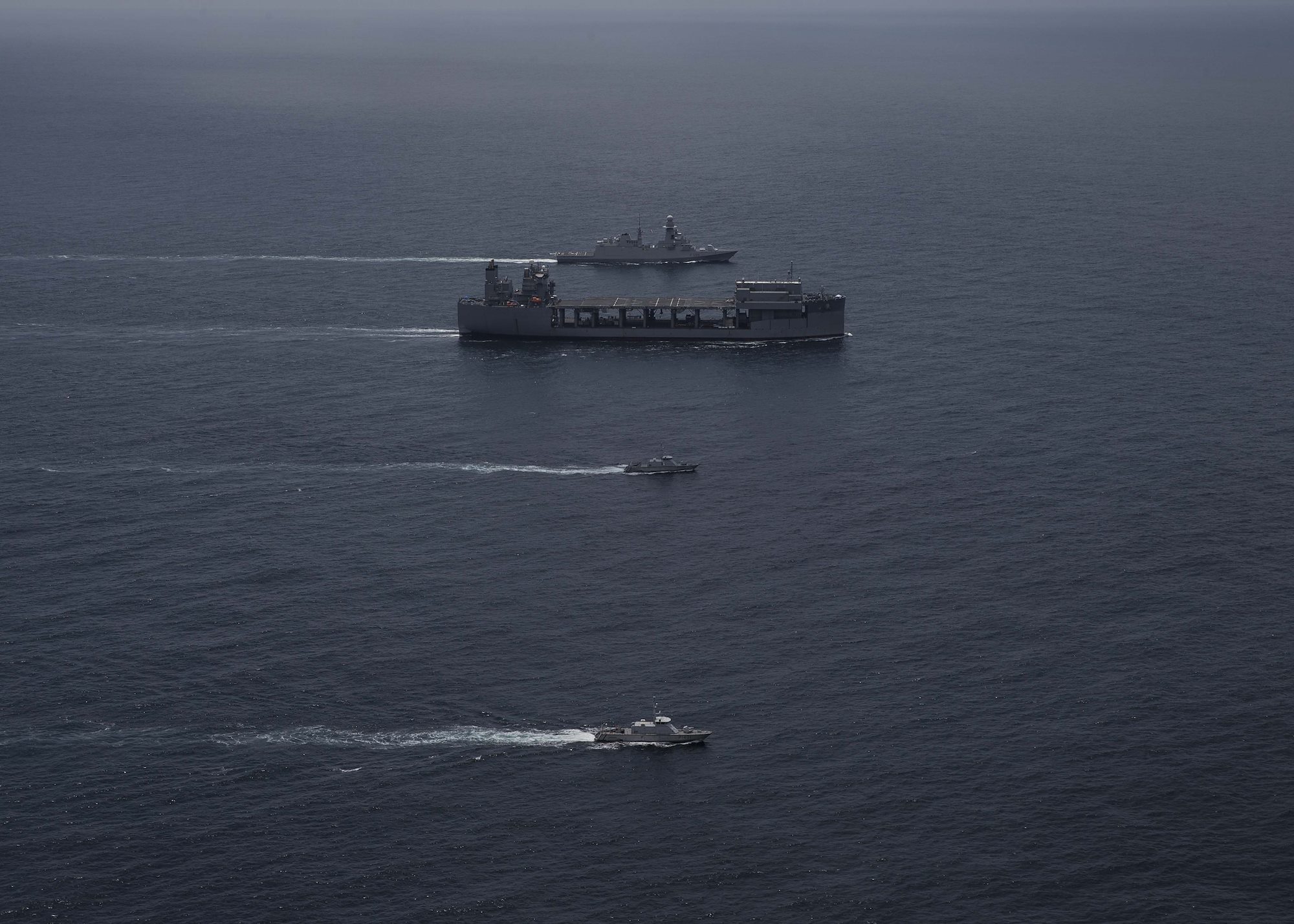 USS Hershel “Woody” Williams Conducts Tracking Exercise with Ivoirian, Italian Navies