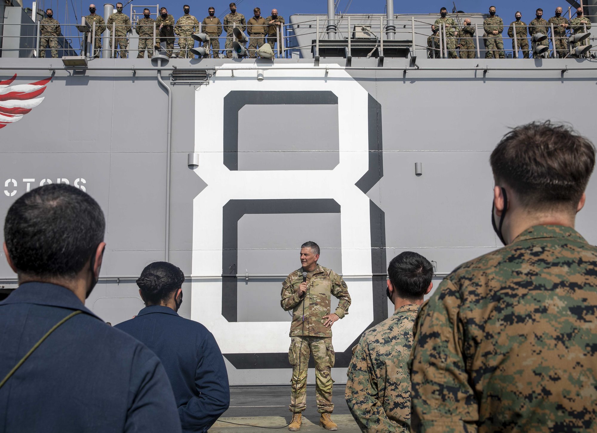 AFRICOM leadership visits USS Makin Island