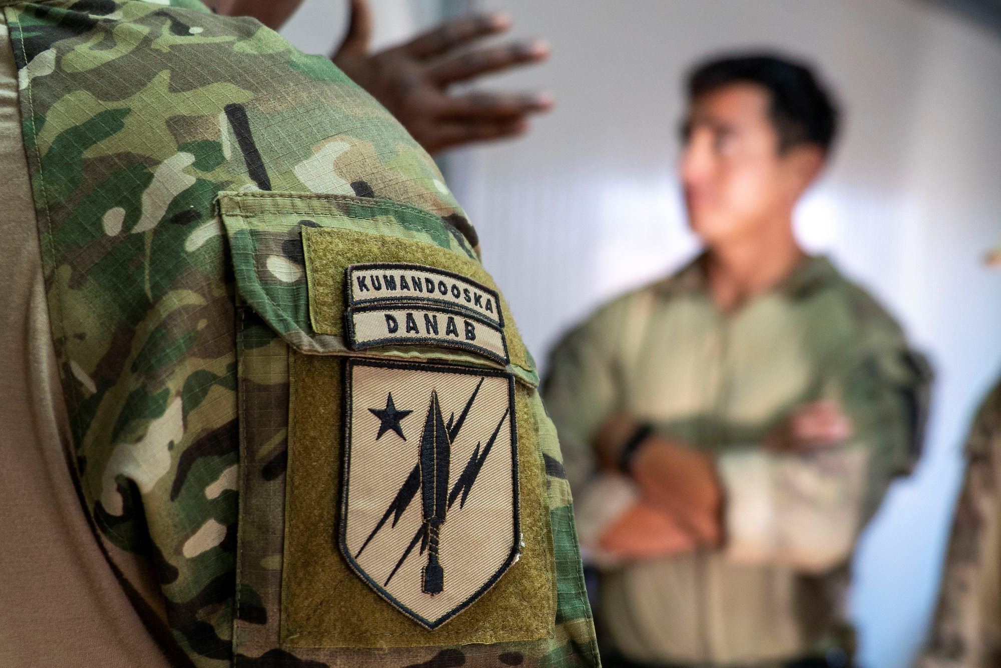 U.S. Forces work alongside African military members