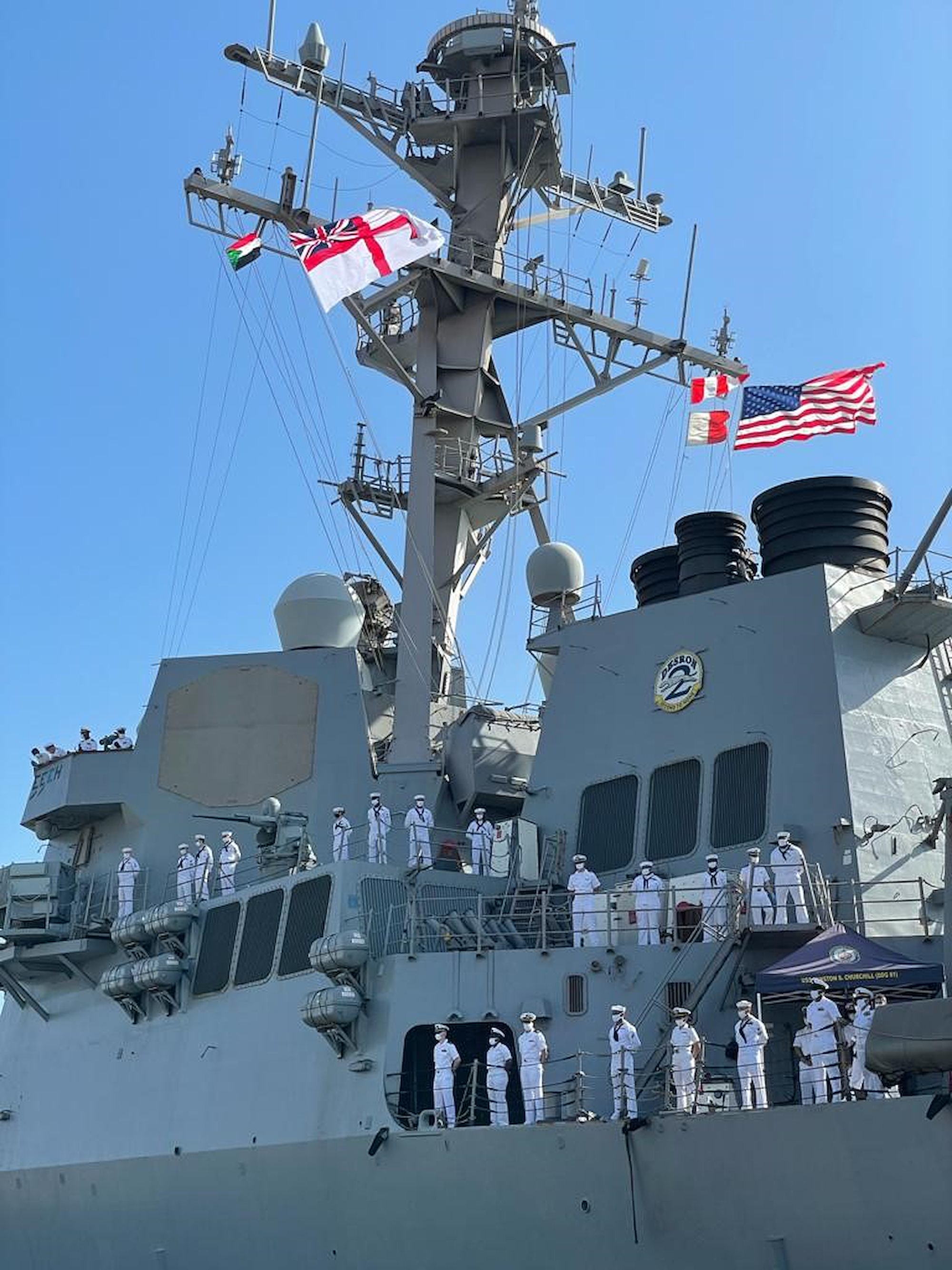 USS Winston S. Churchill conducts port visit to Sudan