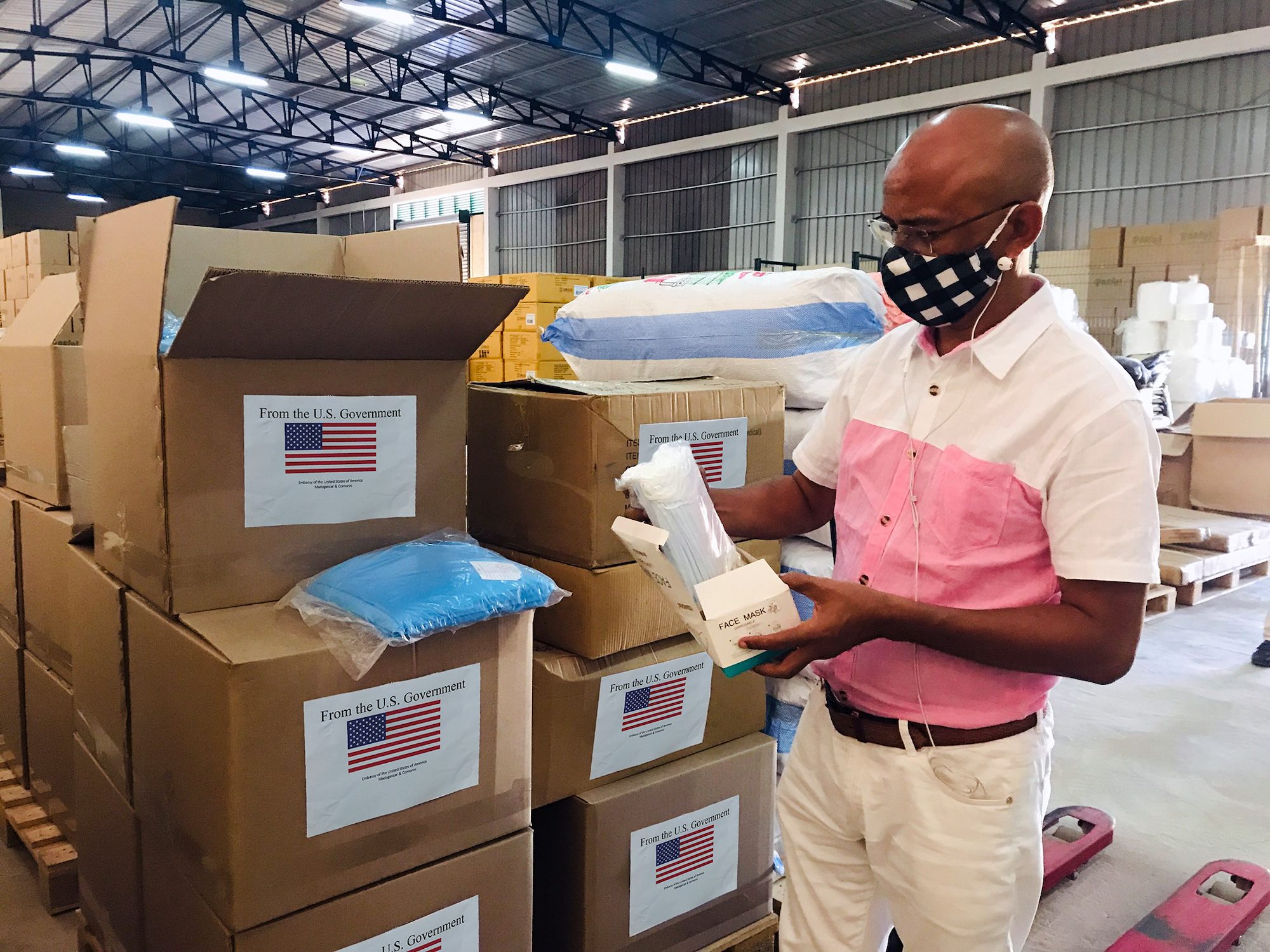 PPE fr front line Malagasy health workers