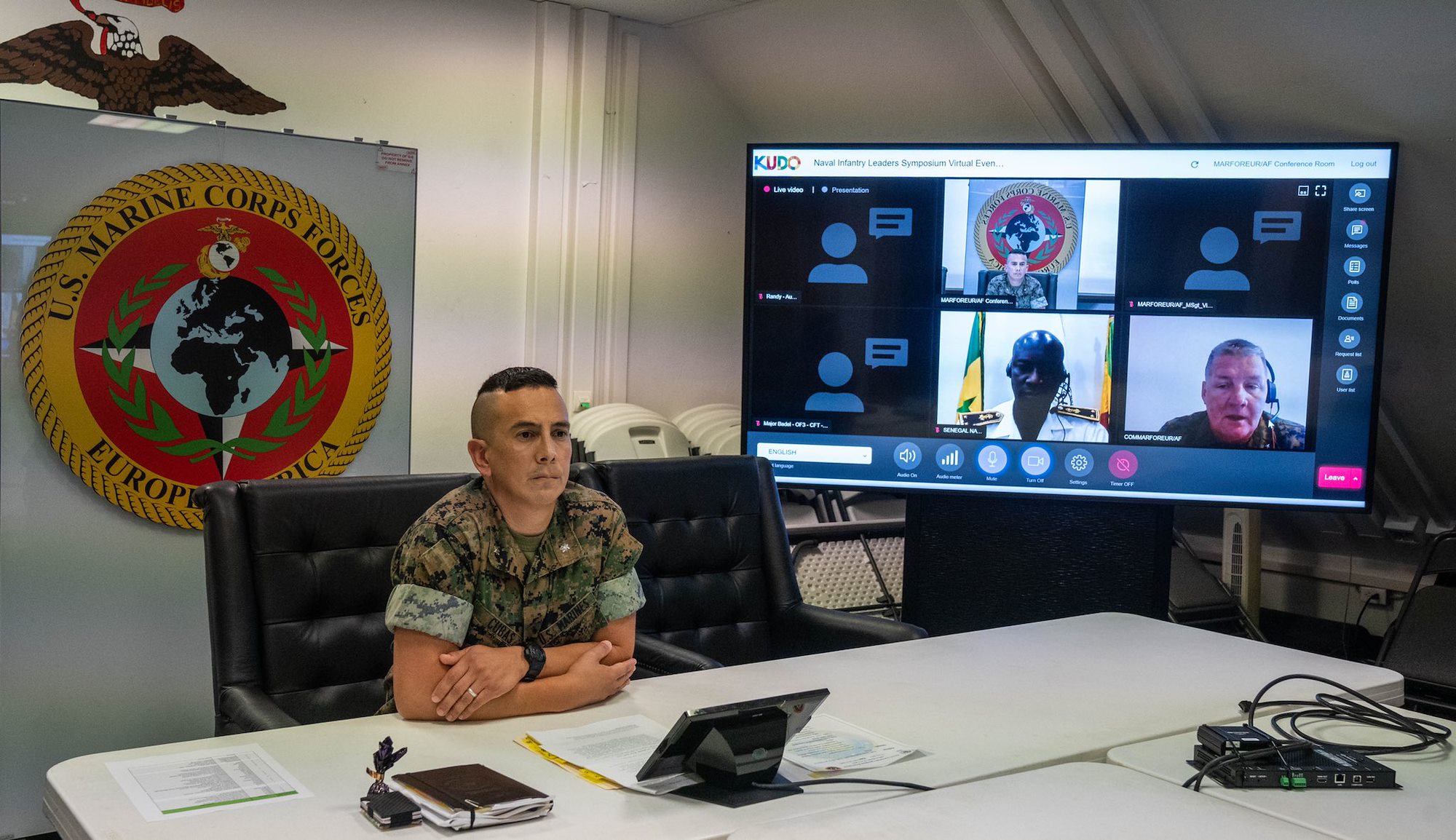 Inaugural symposium connects U.S., European, African senior  naval infantry leaders