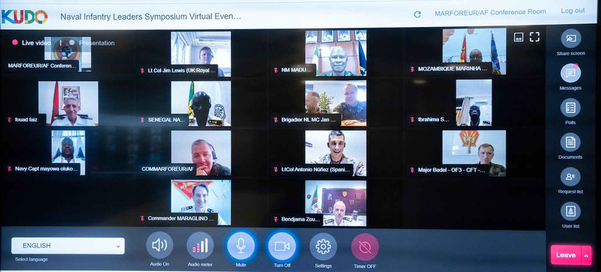 Inaugural symposium connects U.S., European, African senior  naval infantry leaders