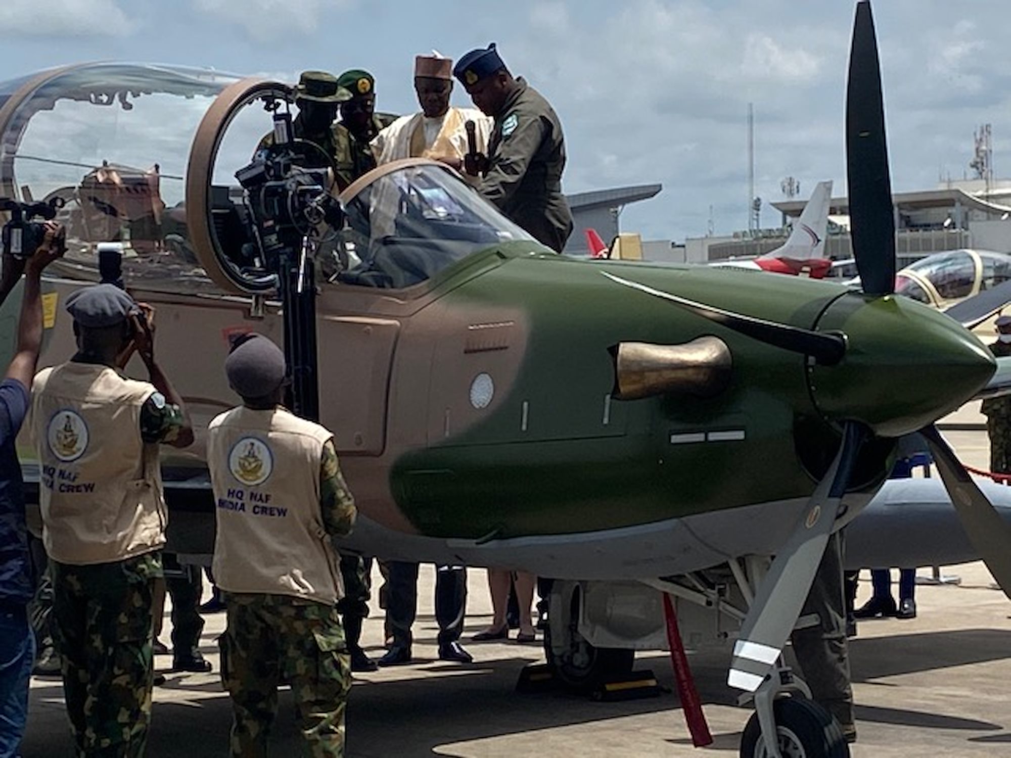 U.S.-made A-29 Super Tucano aircraft officially inducted into Nigerian Air Force