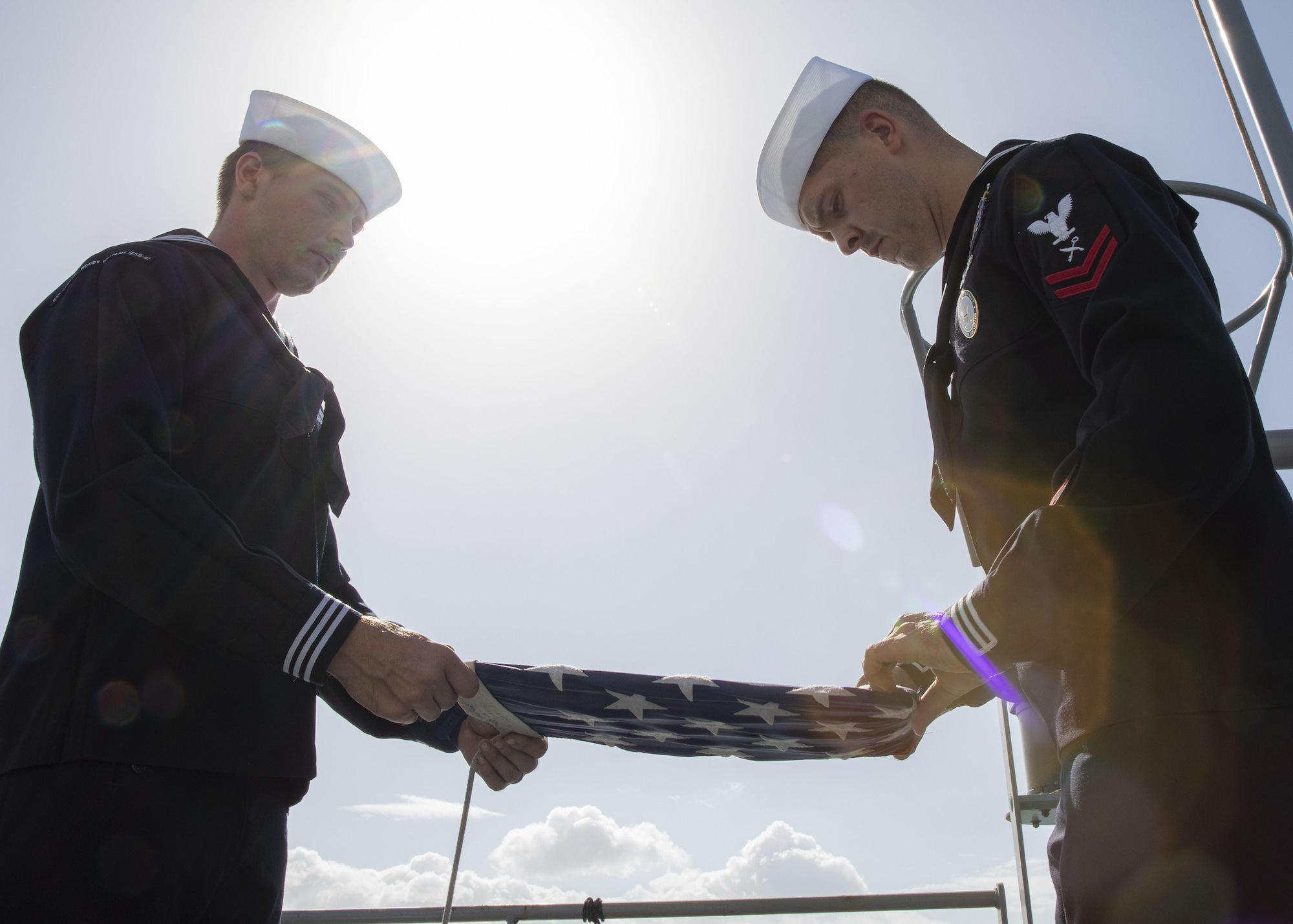 USS Hershel “Woody” Williams honors its namesake while in Seychelles