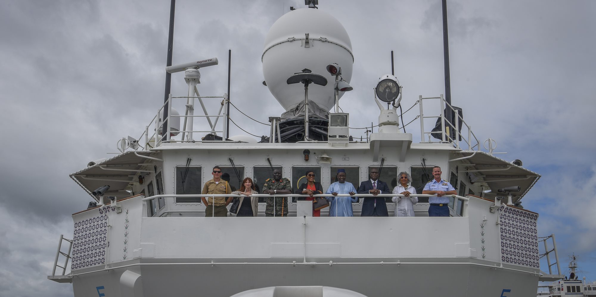 U.S. Coast Guard Cutter Mohawk crew calls port in The Gambia, Sierra Leone