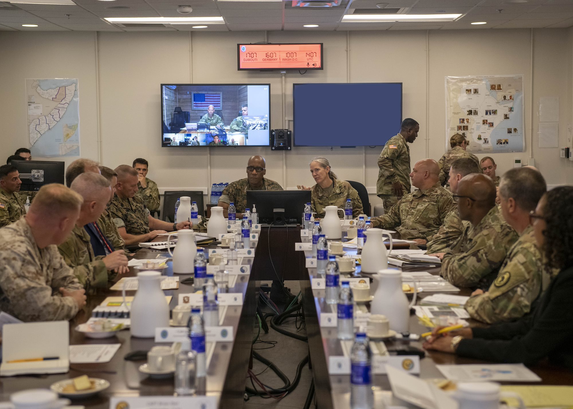 Langley makes first visit to Africa as commander