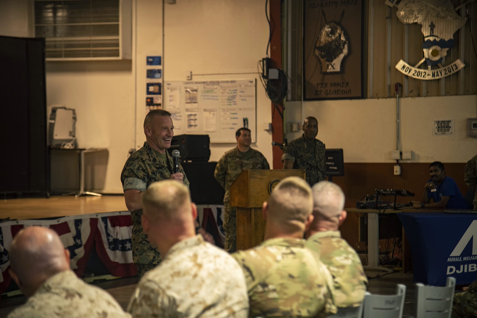 Langley makes first visit to Africa as commander