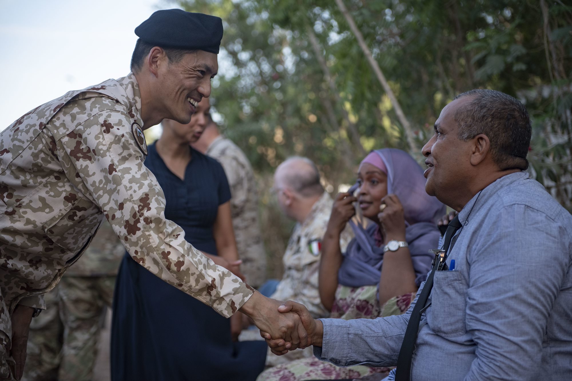 CJTF-HOA, partners build school library
