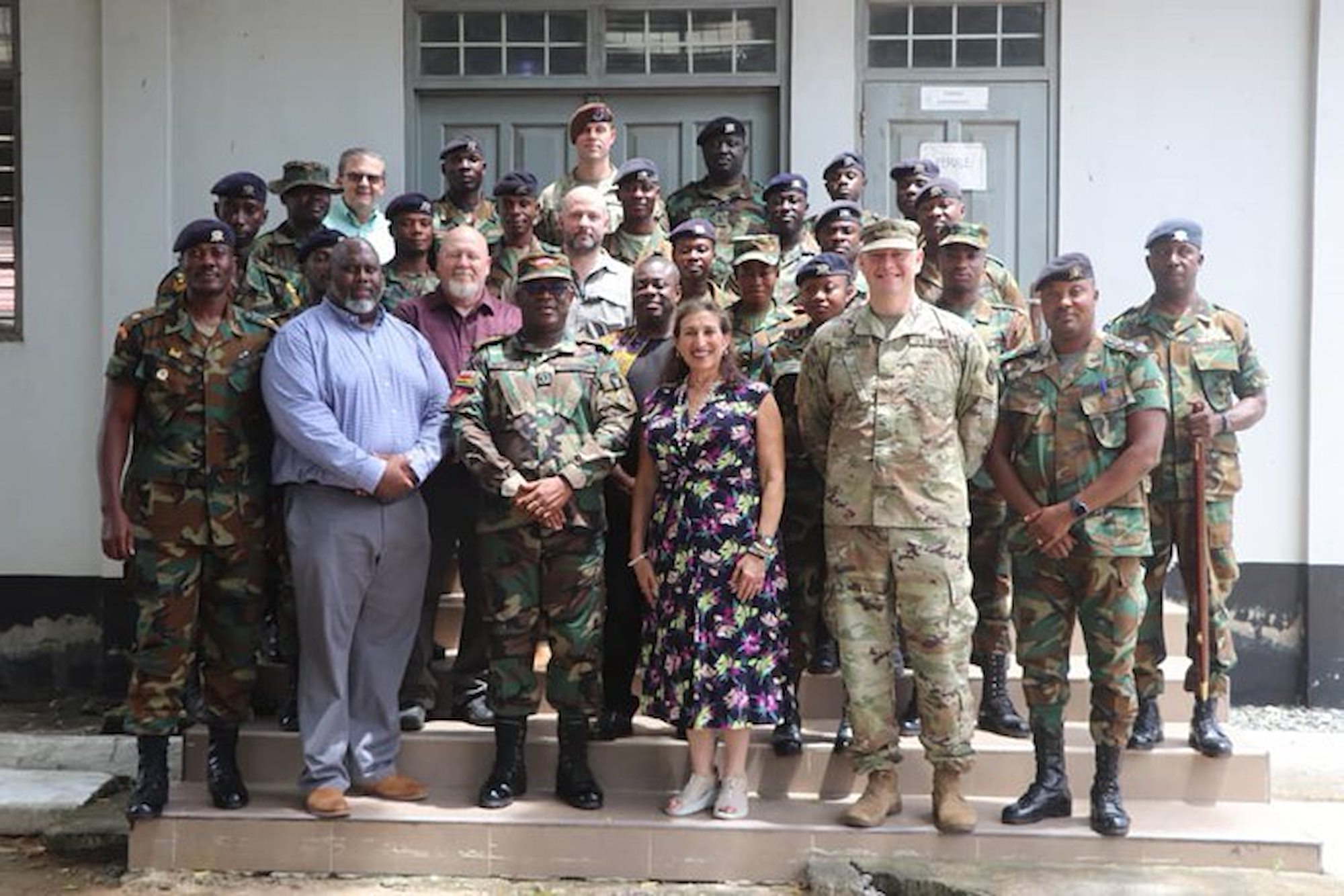 U.S. Army Corps of Engineers, Ghanaian military train on base camp design